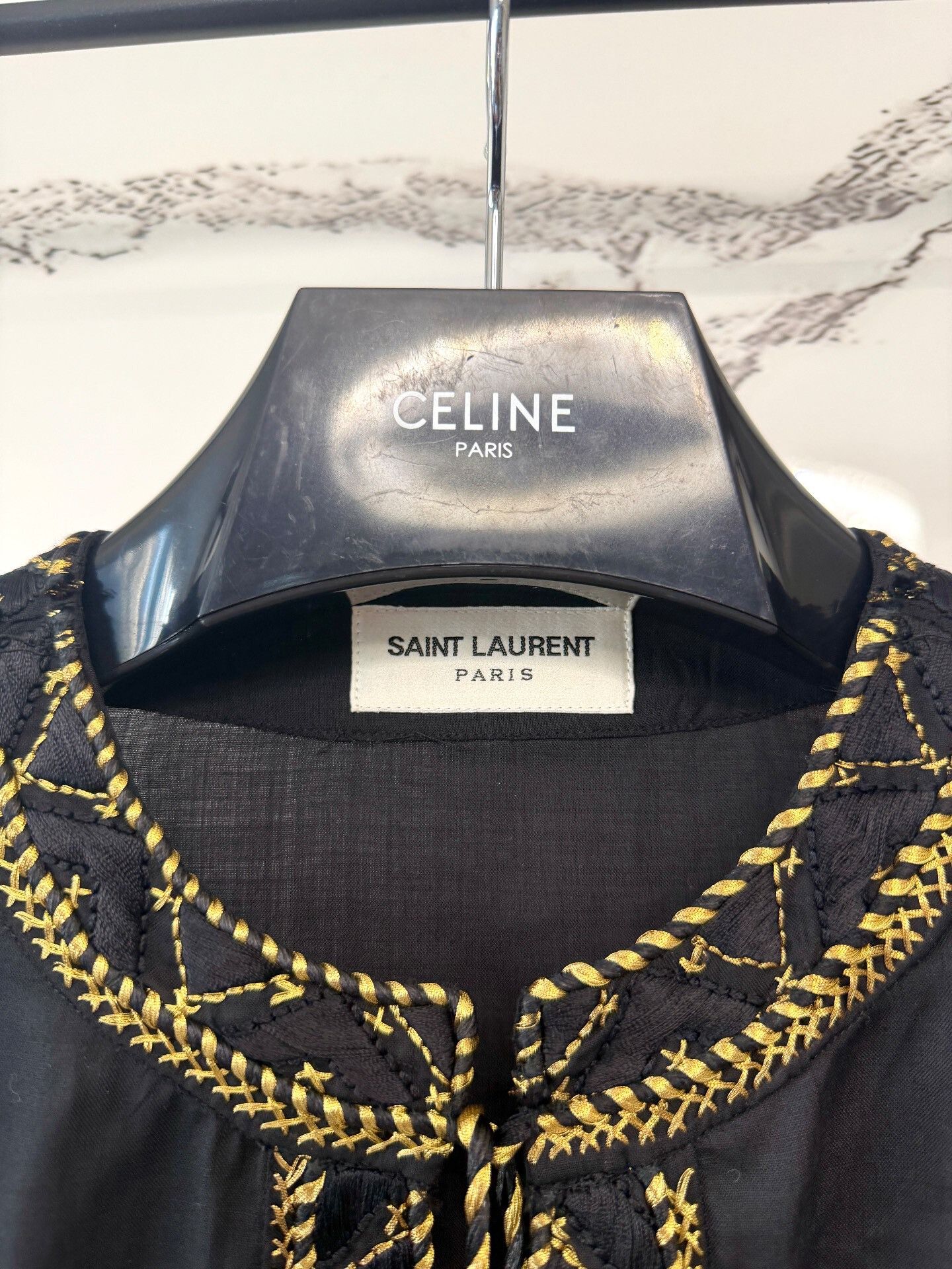 Saint Laurent Paris saint laurent floral tassel henley shirt Size M / US 6-8 / IT 42-44 - 3 Thumbnail