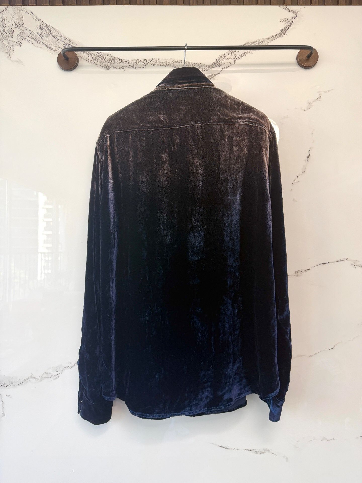 Saint Laurent Paris saint laurent gradient velvet shirt Size US XXL / EU 58 / 5 - 3 Thumbnail