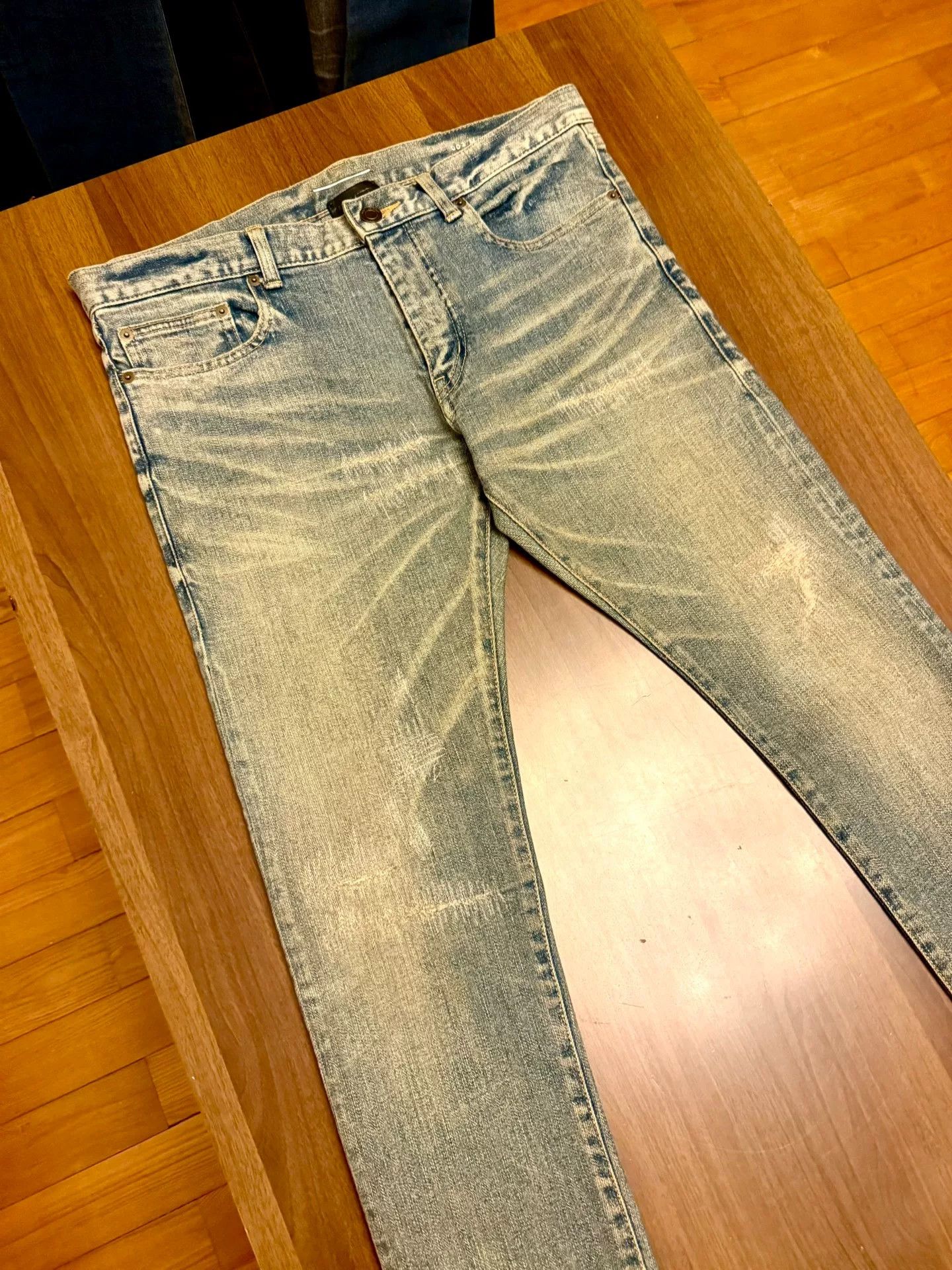 Saint Laurent Paris saint laurent distressed denim jeans A+ Size US 32 / EU 48 - 2 Thumbnail