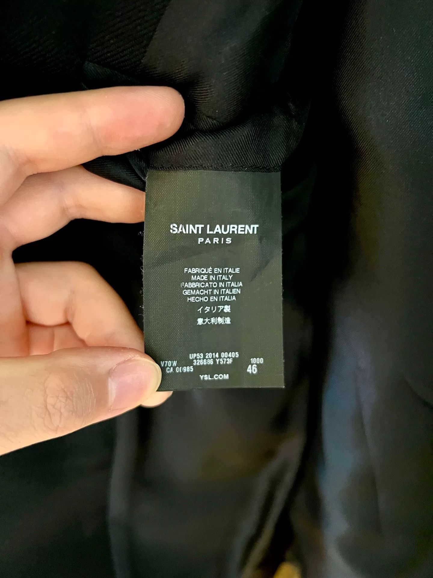 Saint Laurent Paris saint laurent black leather blazer Size US M / EU 48-50 / 2 - 5 Thumbnail