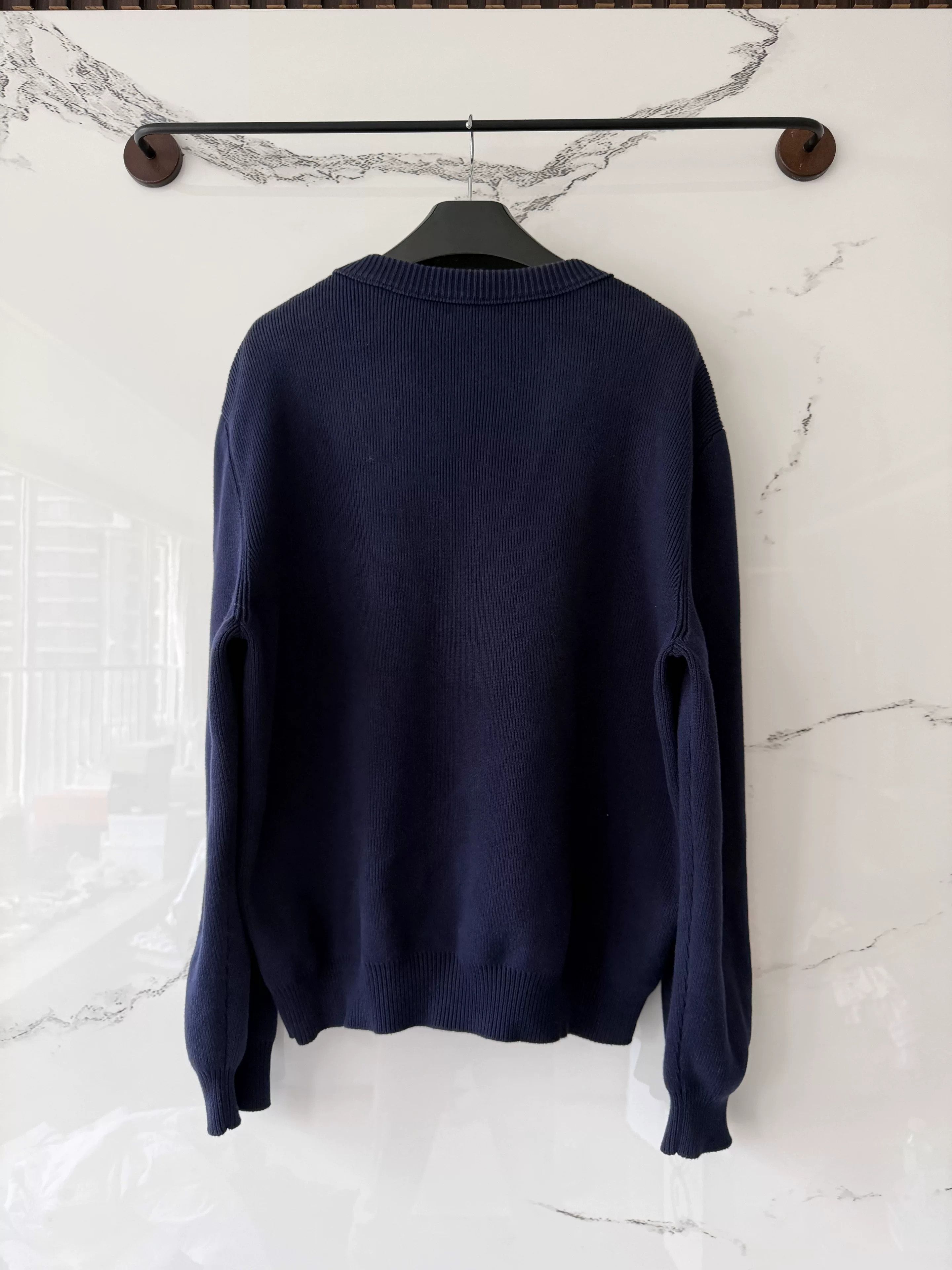 Celine celine blue logo sweater in xl size Size XL / US 12-14 / IT 48-50 - 3 Thumbnail
