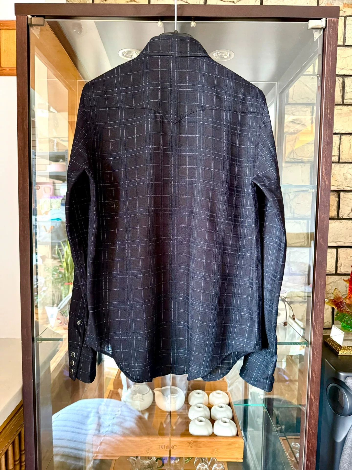 Saint Laurent Paris saint laurent black checkered button-up shirt Size US M / EU 48-50 / 2 - 4 Thumbnail