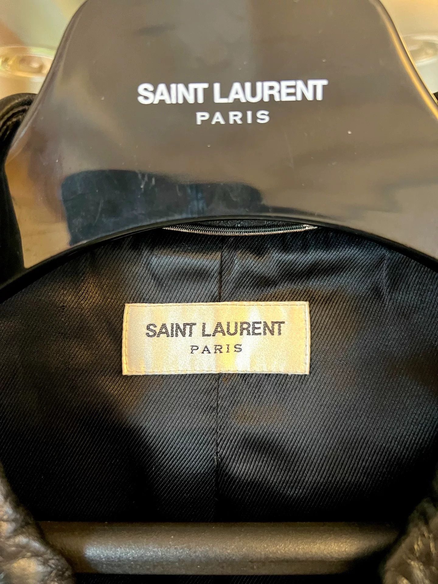 Saint Laurent Paris Saint Laurent Badge Leather Jacket 15FW Size US S / EU 44-46 / 1 - 3 Thumbnail