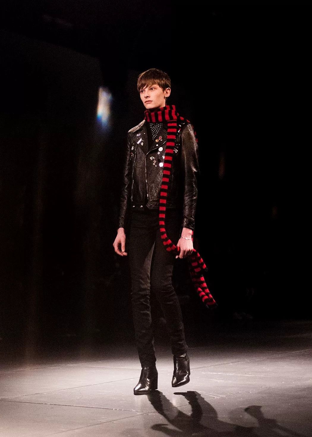 Saint Laurent Paris Saint Laurent Badge Leather Jacket 15FW Size US S / EU 44-46 / 1 - 8 Thumbnail