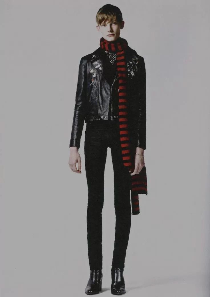 Saint Laurent Paris Saint Laurent Badge Leather Jacket 15FW Size US S / EU 44-46 / 1 - 7 Thumbnail