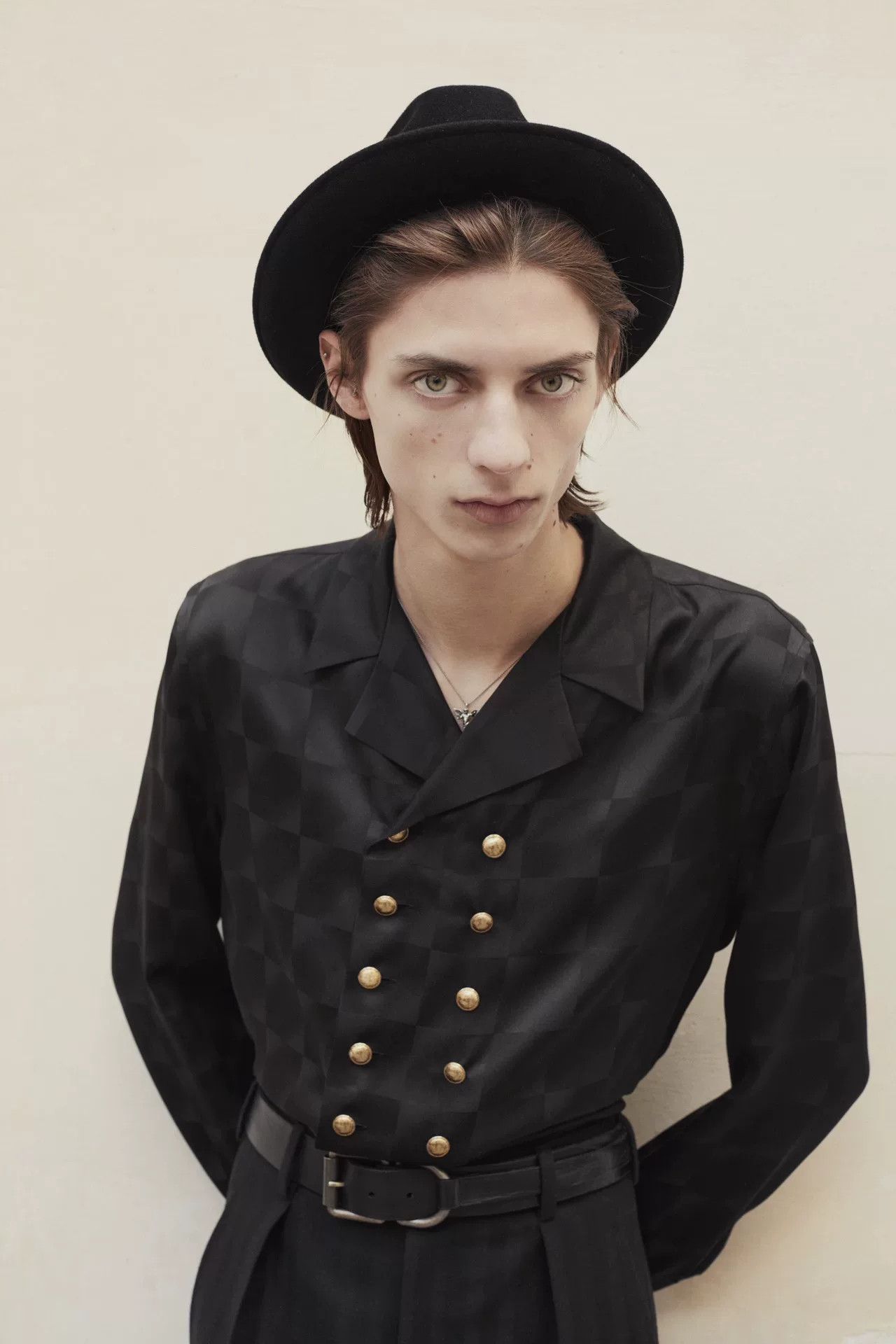 Saint Laurent Paris black rabbit fur fedora hat Size ONE SIZE - 6 Thumbnail