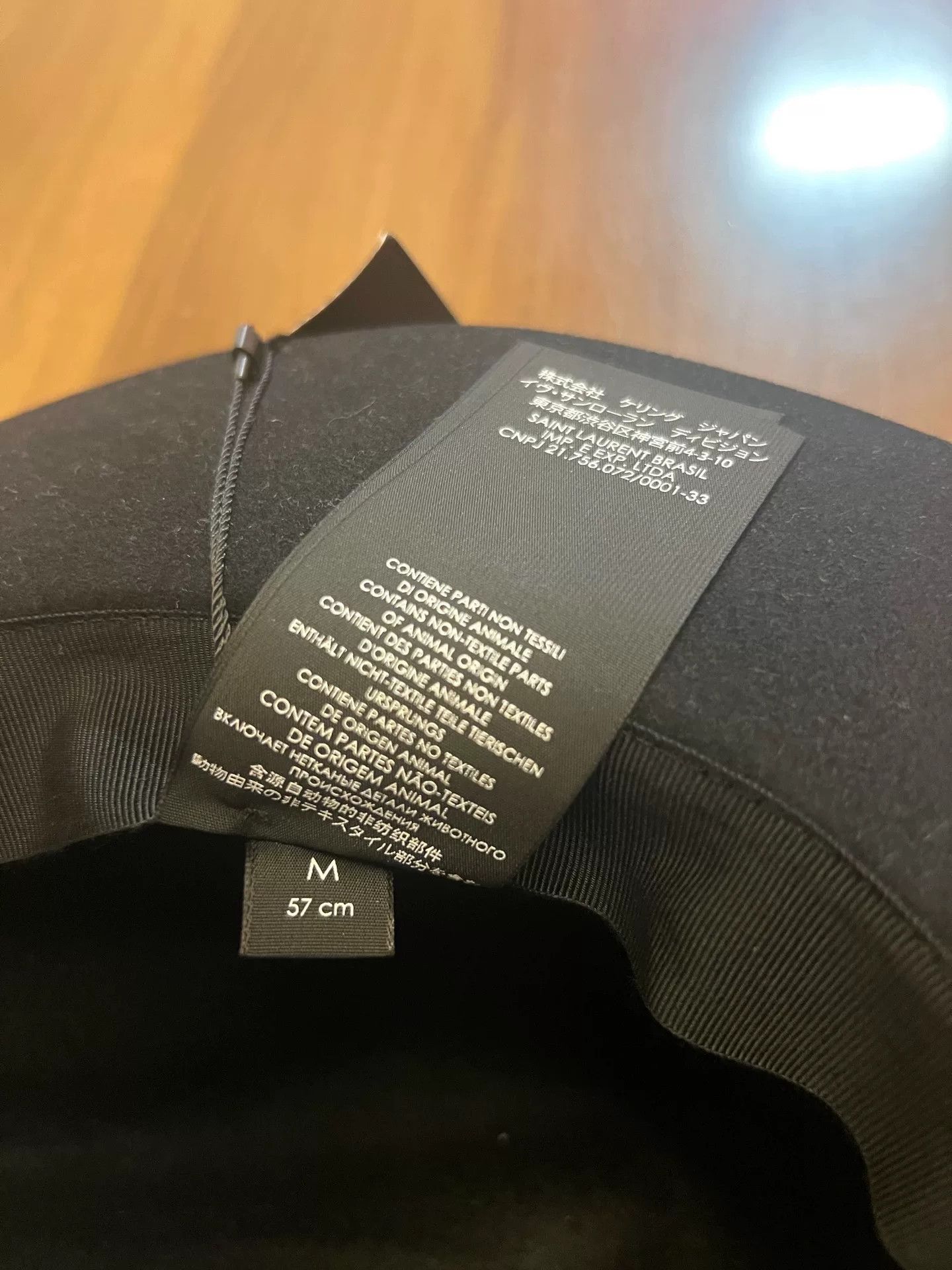 Saint Laurent Paris black rabbit fur fedora hat Size ONE SIZE - 4 Thumbnail