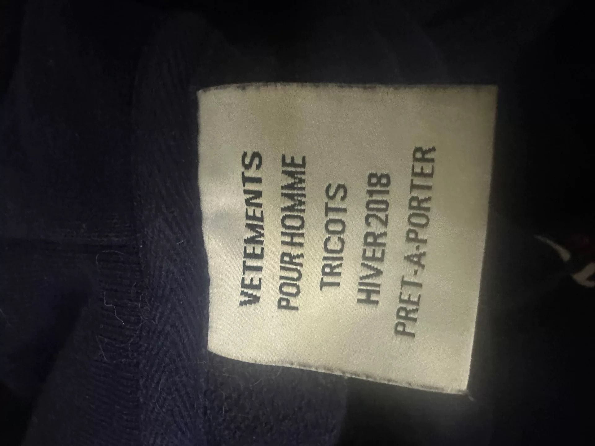 Vetements vetements france flag hoodie in navy Size US XS / EU 42 / 0 - 2 Thumbnail