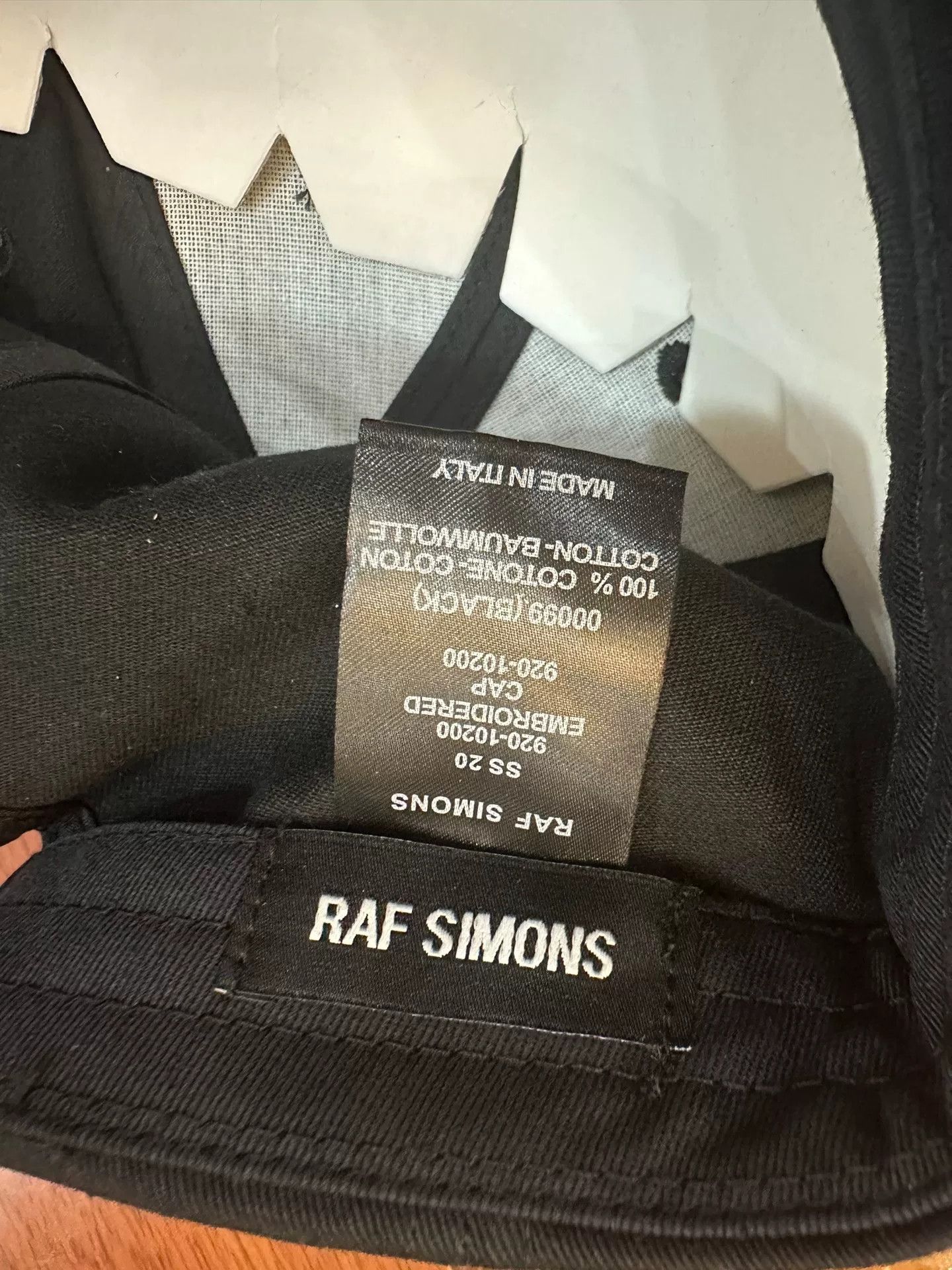 Raf Simons raf simons smiley logo black cap Size ONE SIZE - 4 Thumbnail