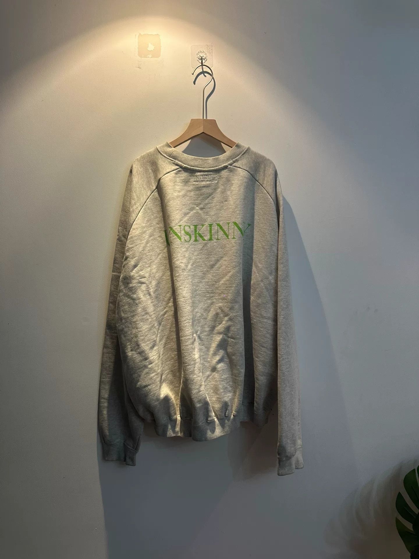 Vetements gray oversized sweatshirt with unique design Size US S / EU 44-46 / 1 - 2 Thumbnail