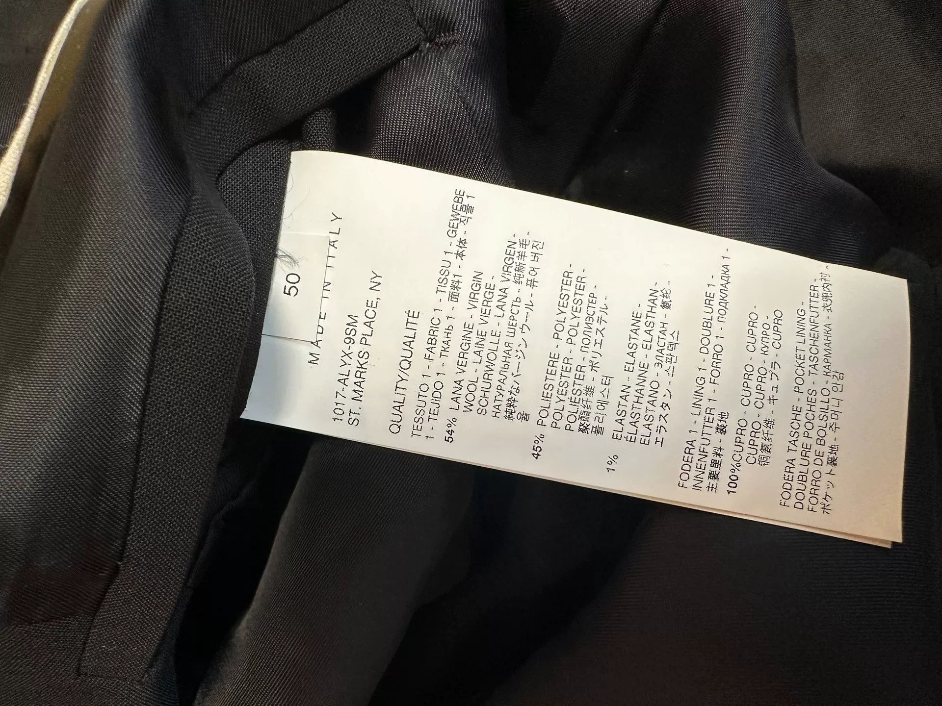 1017 ALYX 9SM 1017 ALYX 9SM Black Suit Jacket Size US L / EU 52-54 / 3 - 5 Thumbnail