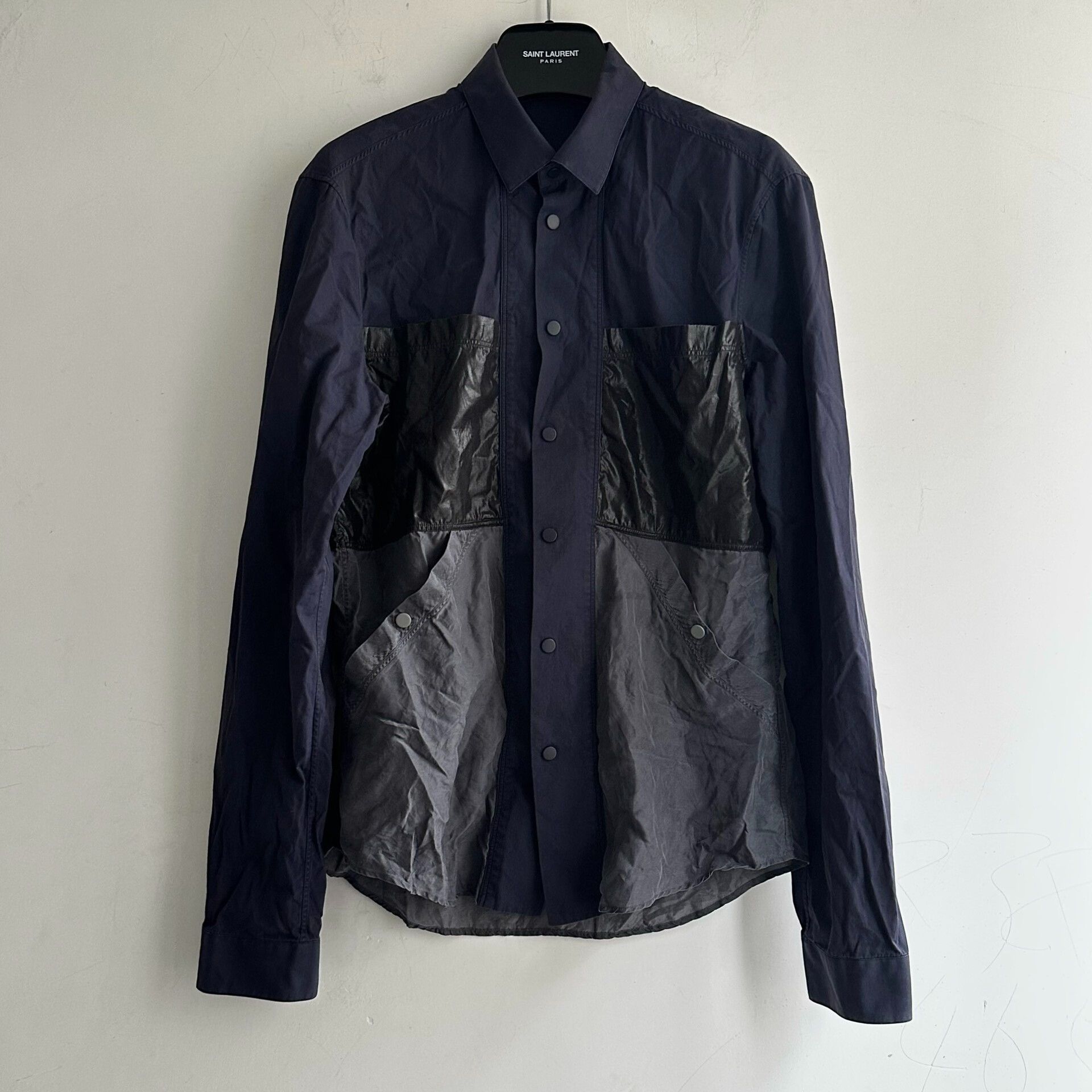 Balenciaga Balenciaga Black Panel Design Shirt Size US M / EU 48-50 / 2 - 2 Thumbnail