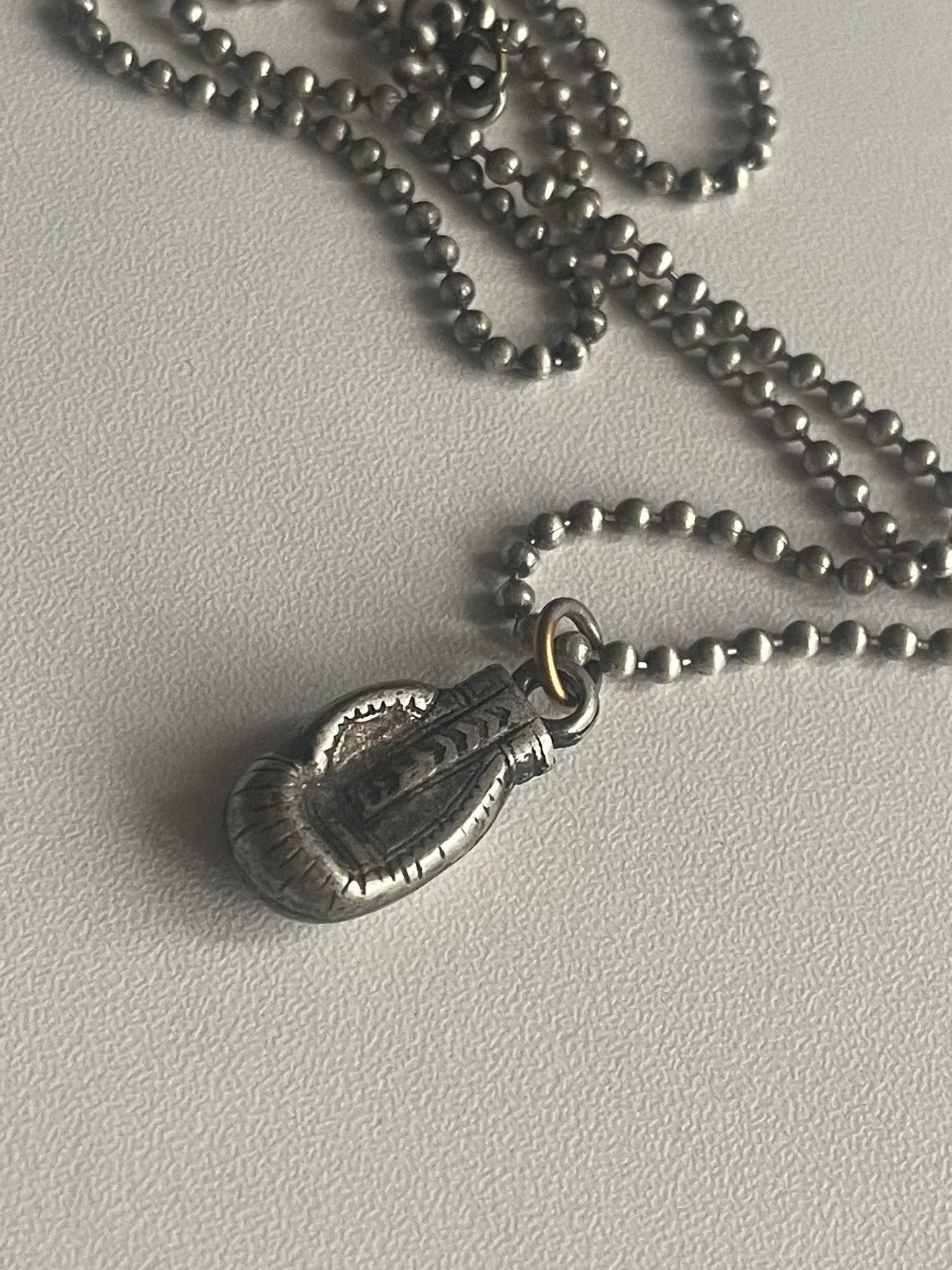 Maison Margiela Maison Martin Margiela Boxing Glove Silver Necklace Size ONE SIZE - 4 Thumbnail