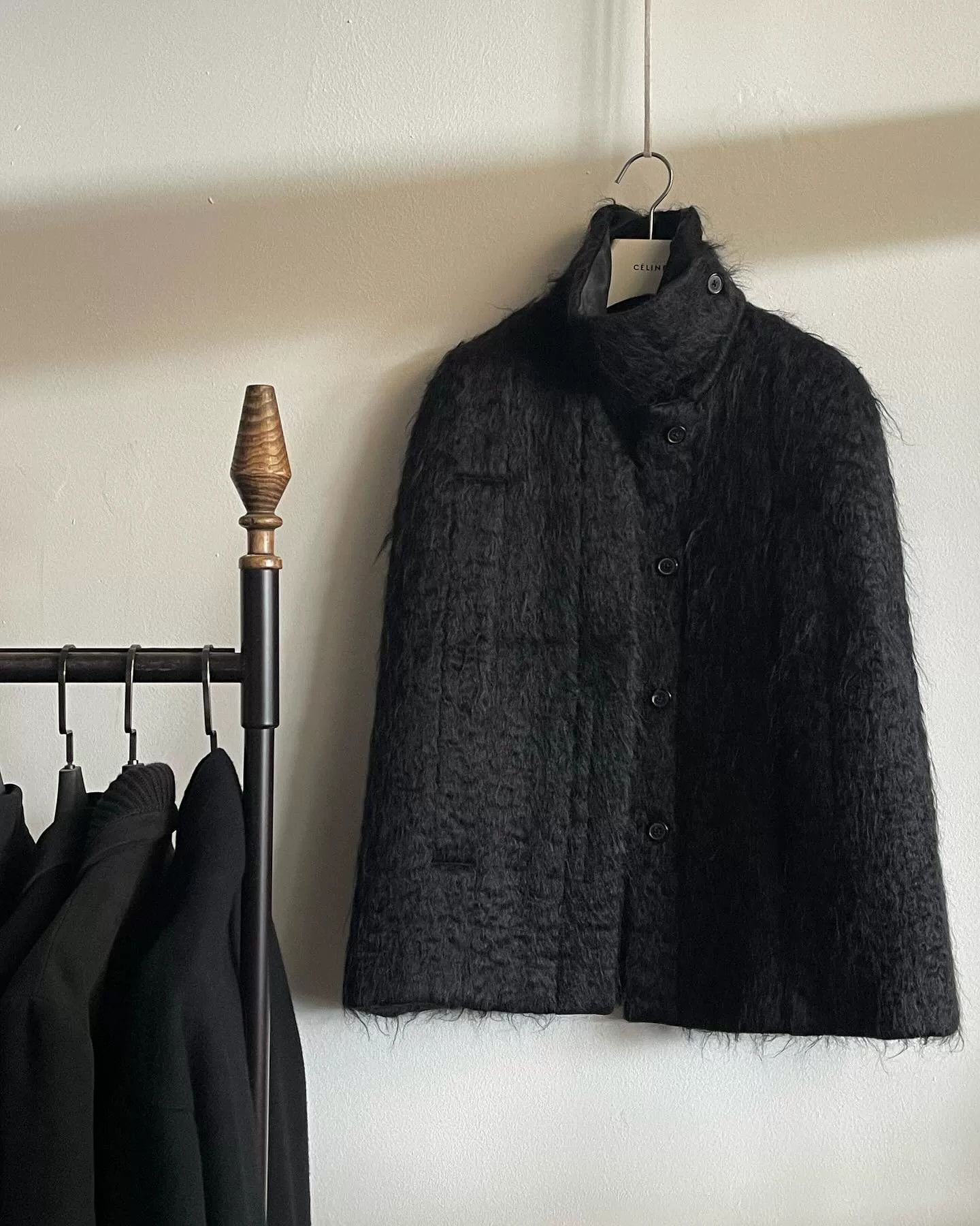 Maison Margiela black mohair cape coat by maison margiela Size S / US 4 / IT 40 - 4 Thumbnail