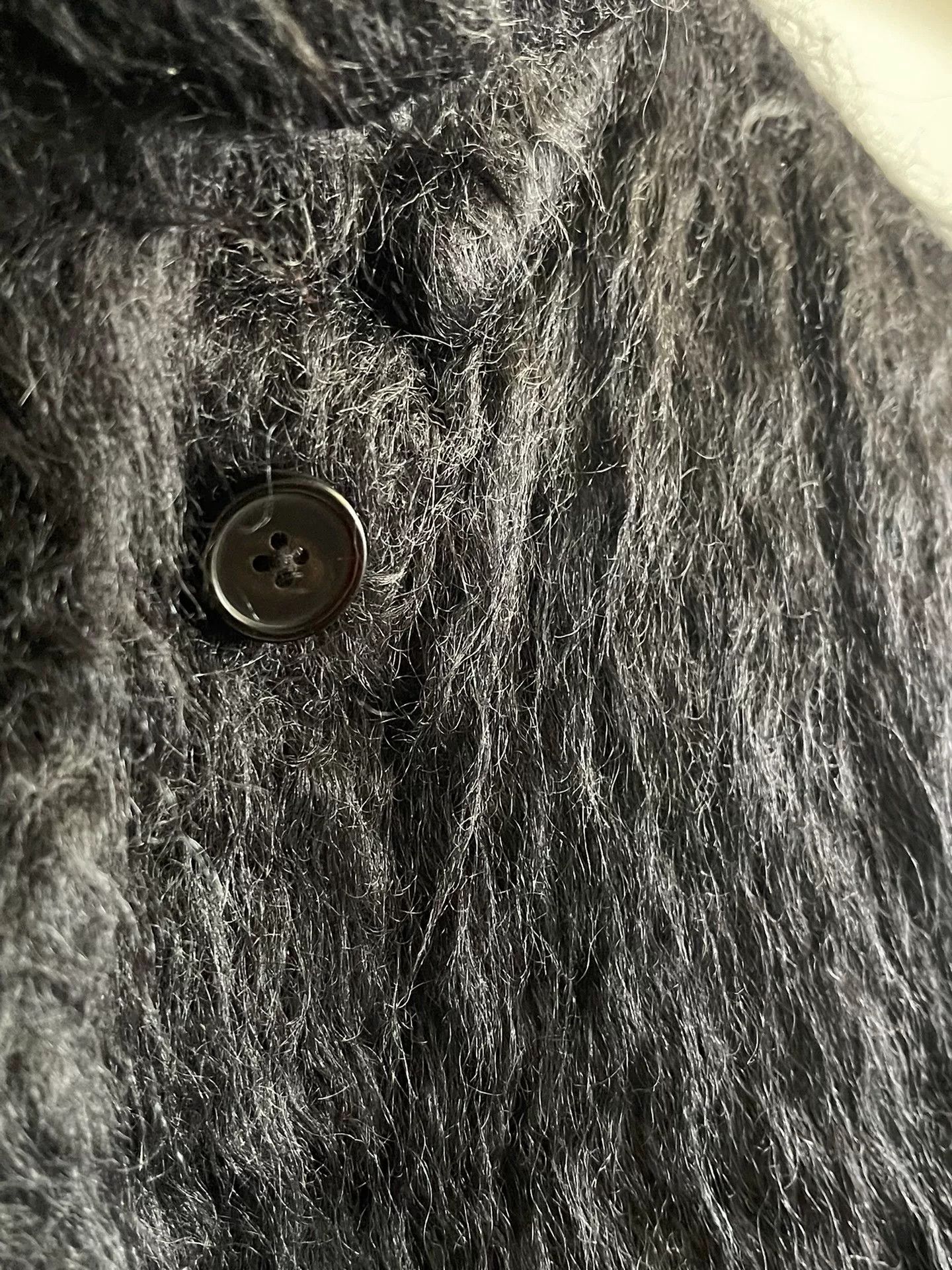 Maison Margiela black mohair cape coat by maison margiela Size S / US 4 / IT 40 - 8 Thumbnail