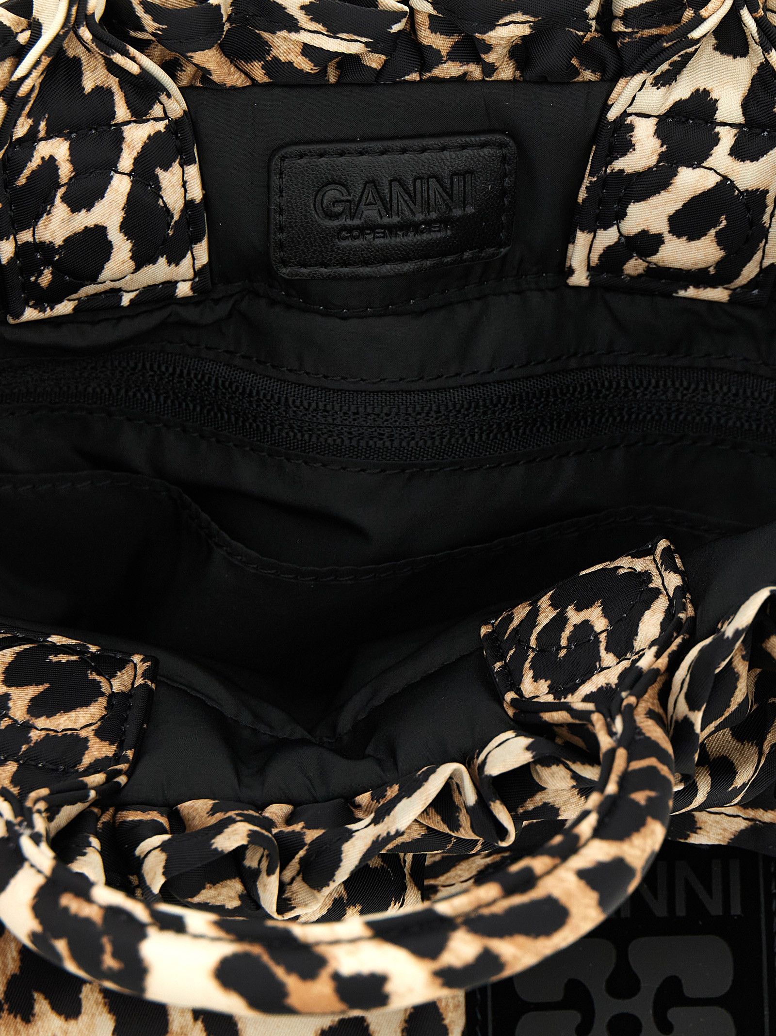 Ganni 'Mini Shopper Ruffle Print' Handbag Size ONE SIZE - 4 Thumbnail