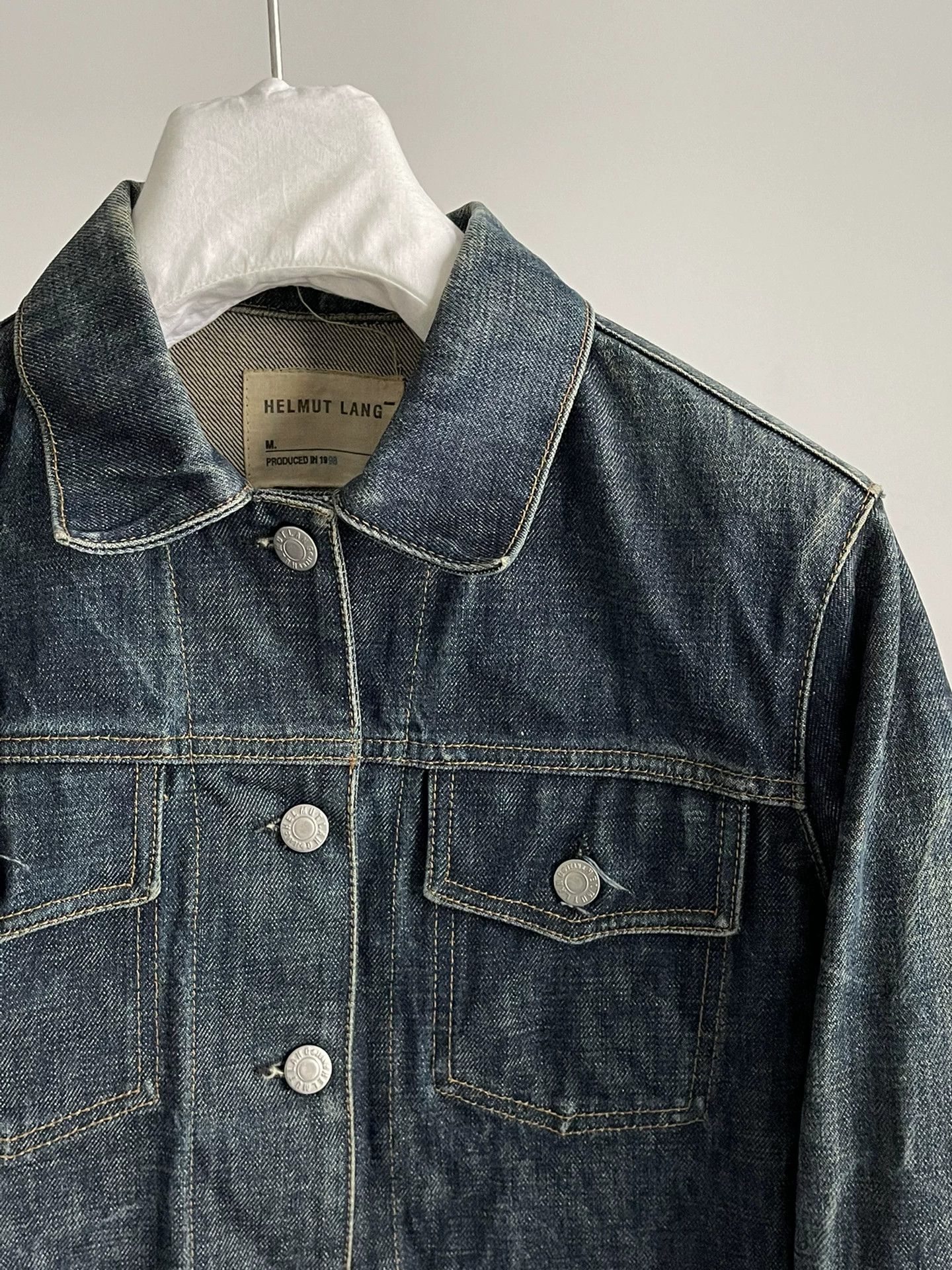 Helmut Lang helmut lang vintage denim jacket 98ss Size US M / EU 48-50 / 2 - 3 Thumbnail