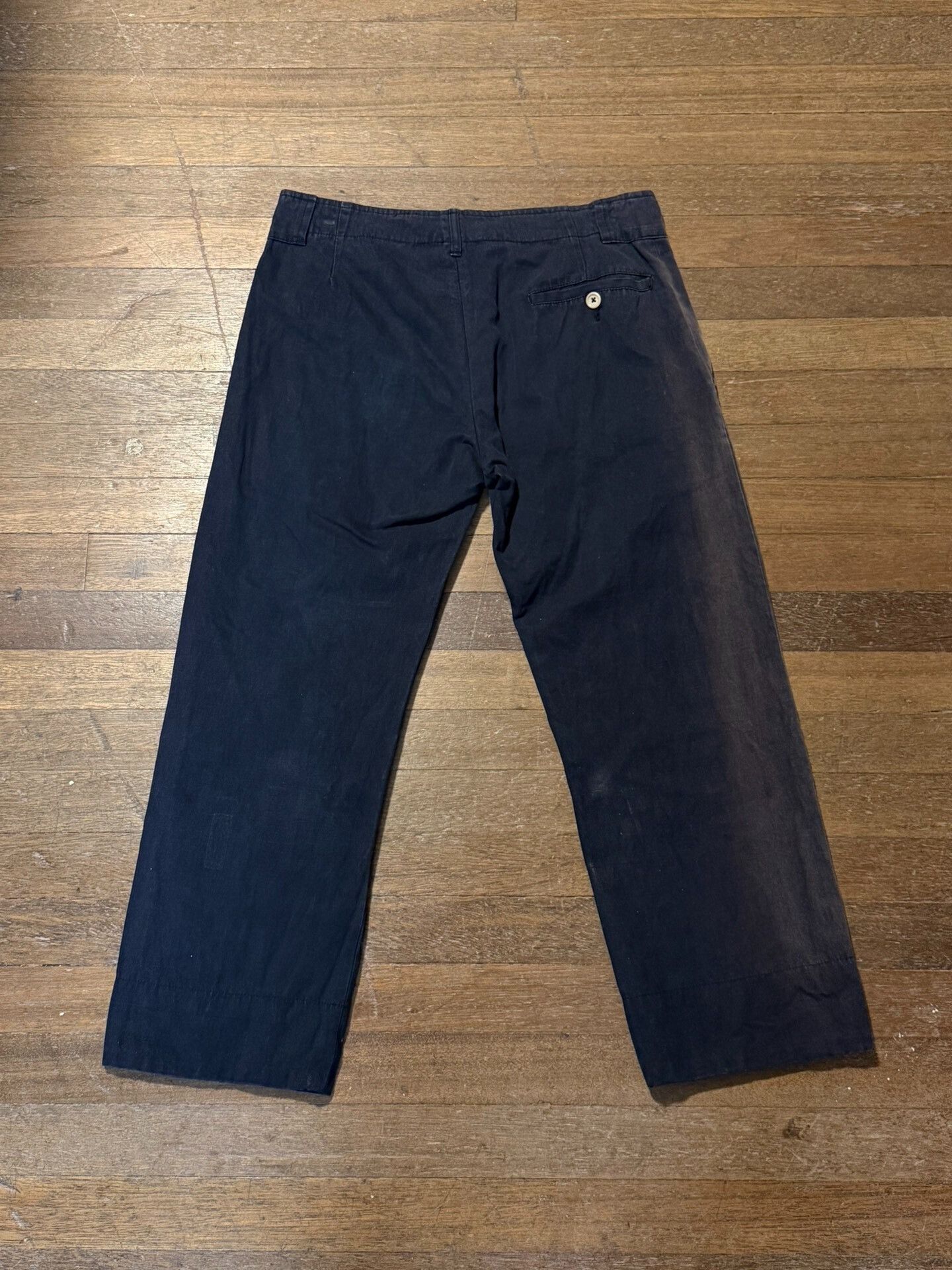 Ann Demeulemeester Ann Demeulemeester Cotton Wide-Leg Trousers Size US 26 / EU 42 - 8 Thumbnail