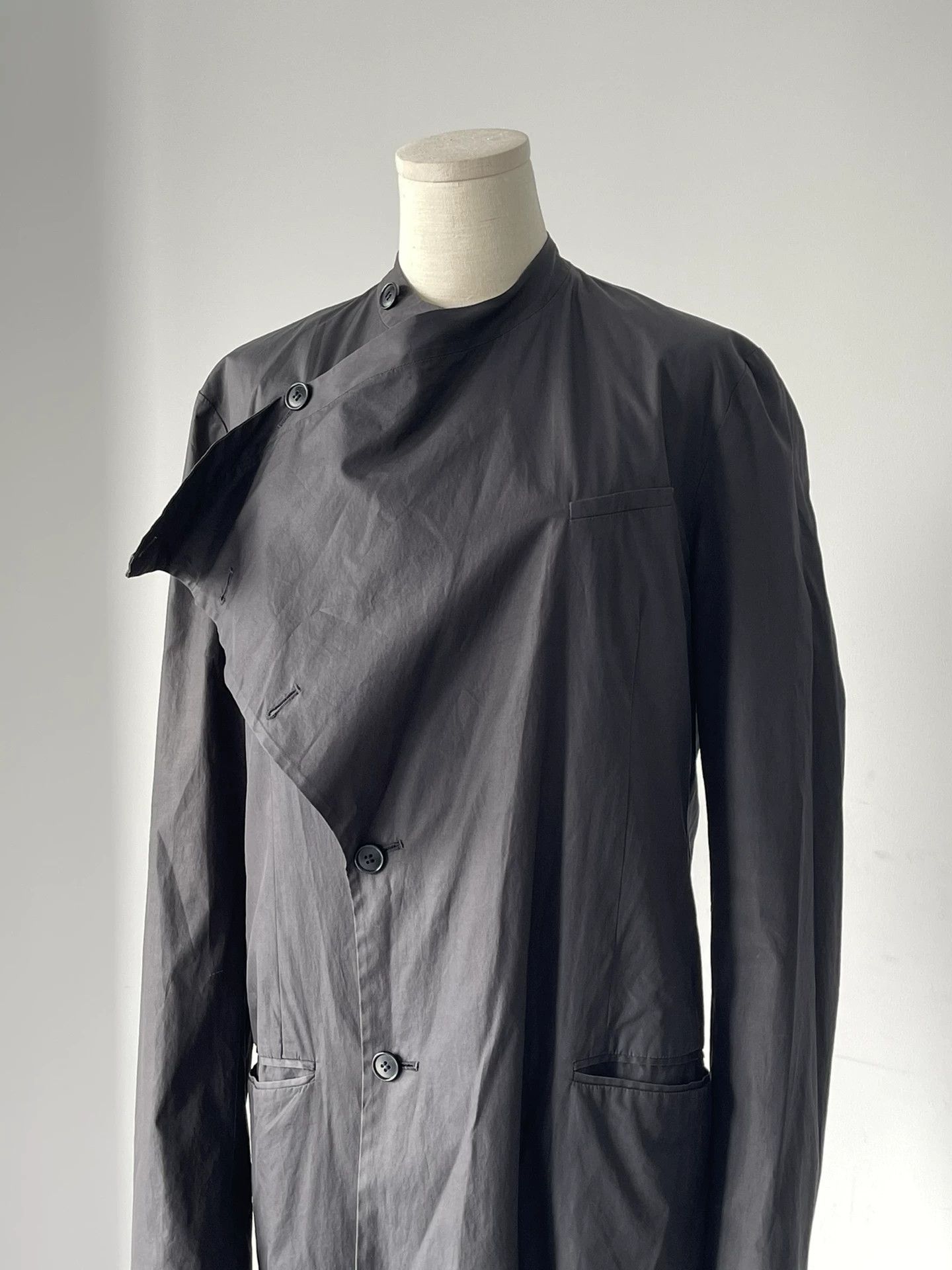 Helmut Lang Helmut Lang Black Long Coat Trench Size US S / EU 44-46 / 1 - 2 Thumbnail