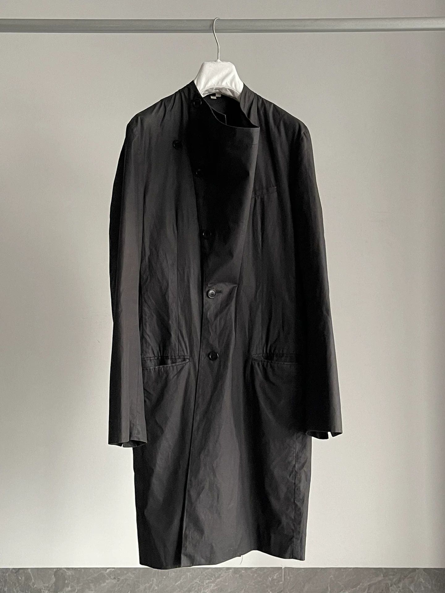Helmut Lang Helmut Lang Black Long Coat Trench Size US S / EU 44-46 / 1 - 5 Thumbnail