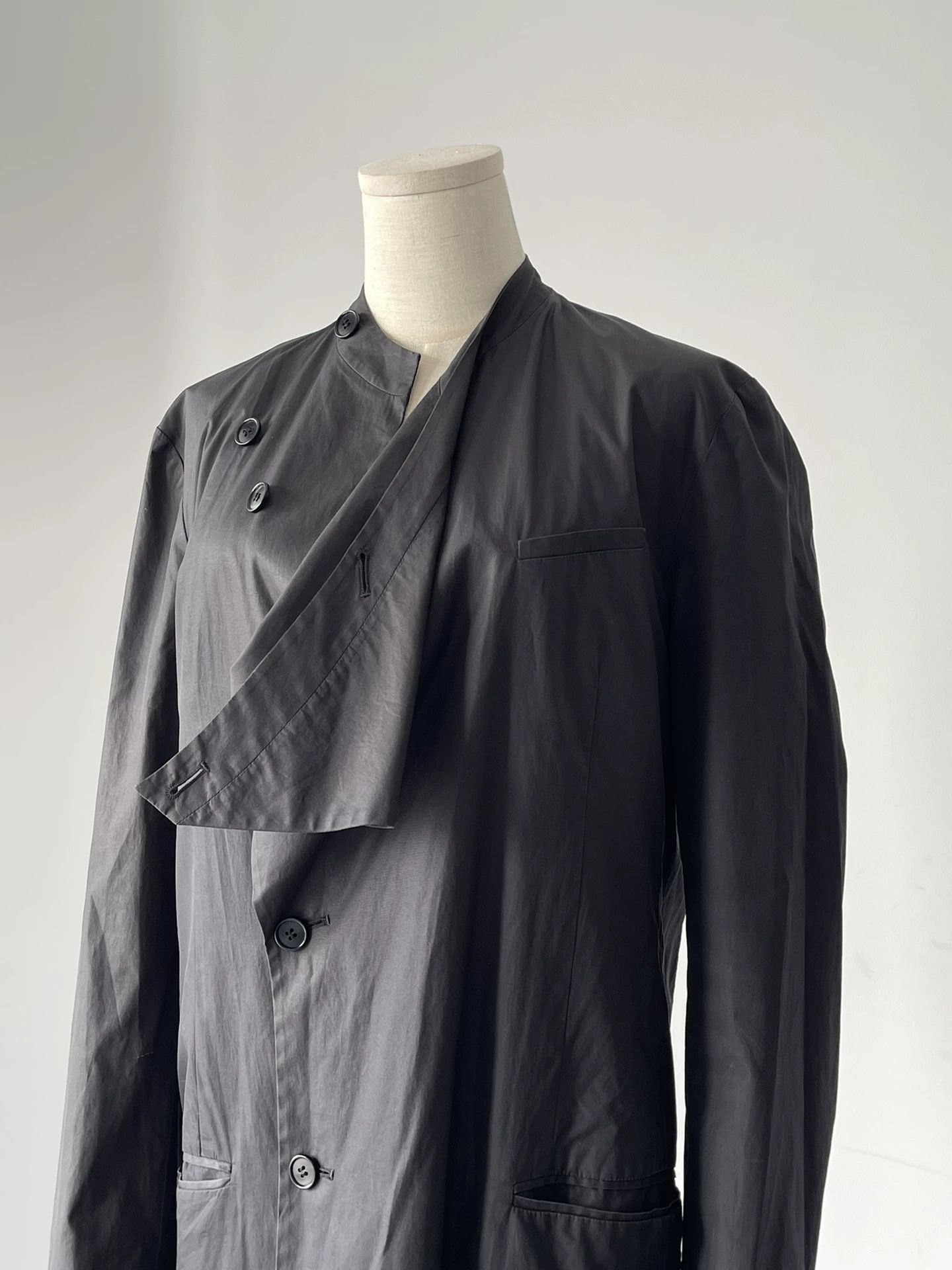 Helmut Lang Helmut Lang Black Long Coat Trench Size US S / EU 44-46 / 1 - 4 Thumbnail