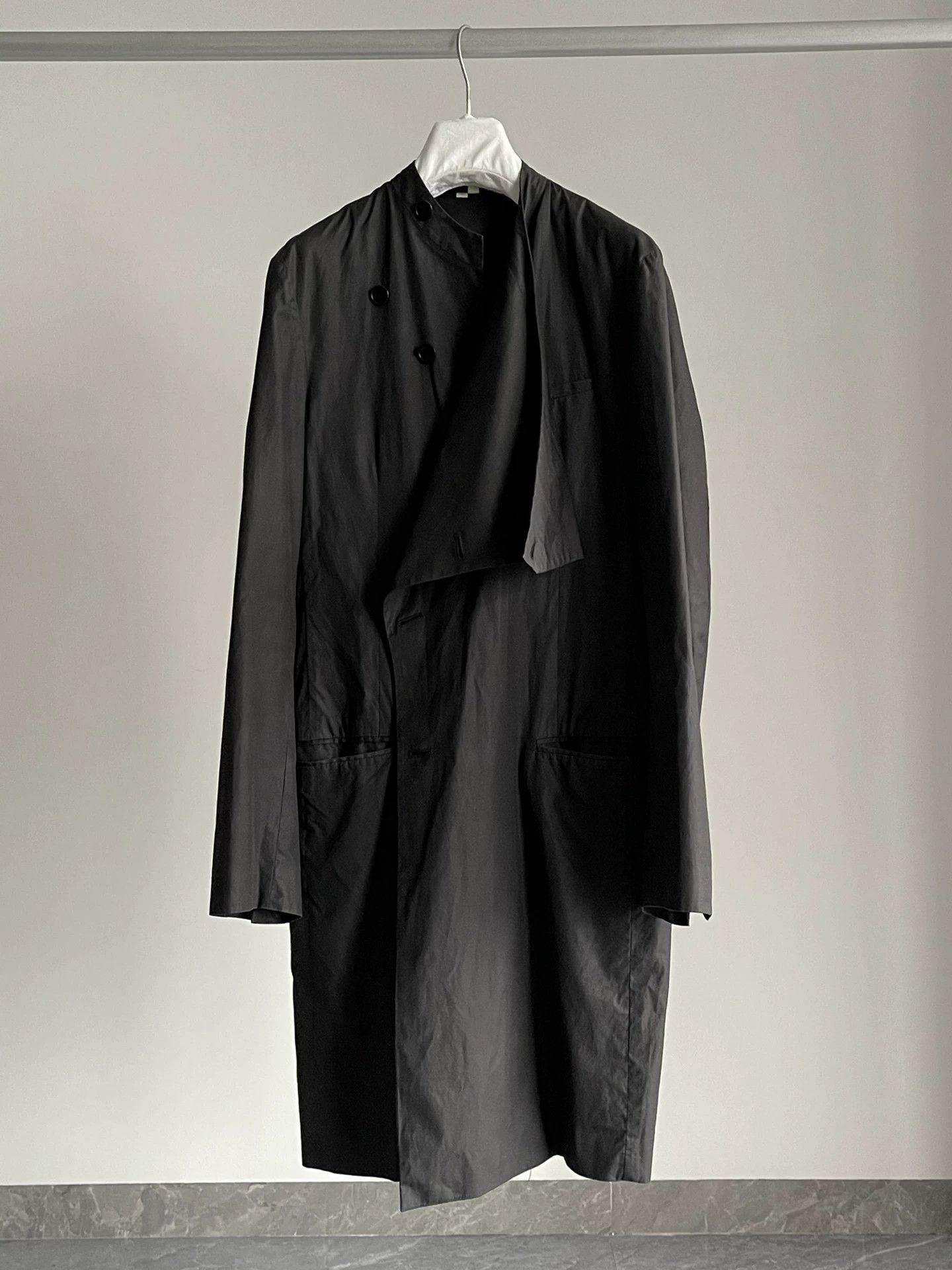 Helmut Lang Helmut Lang Black Long Coat Trench Size US S / EU 44-46 / 1 - 6 Thumbnail