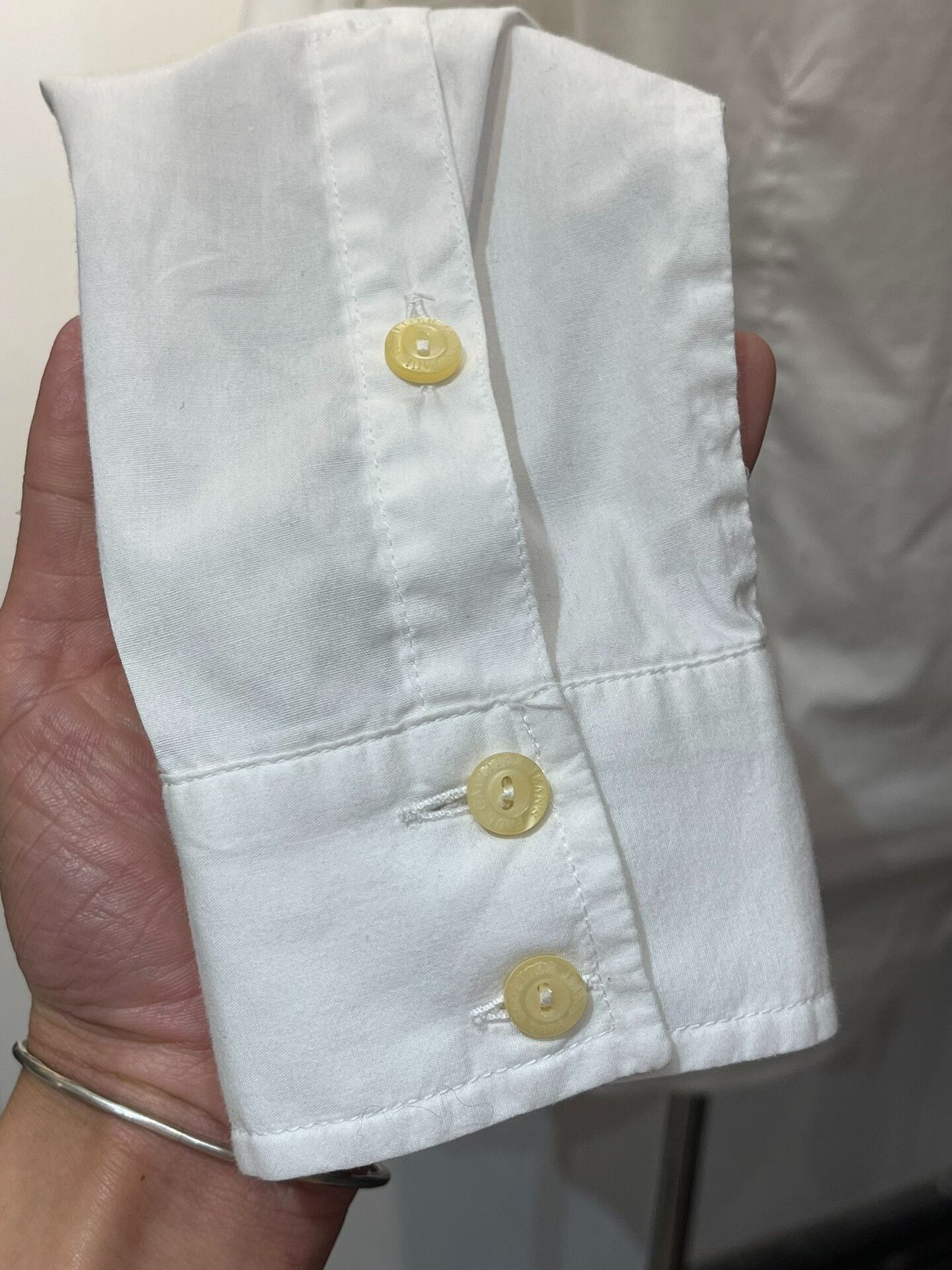 Jean Paul Gaultier Jean Paul Gaultier Military Style White Shirt Size US L / EU 52-54 / 3 - 7 Thumbnail