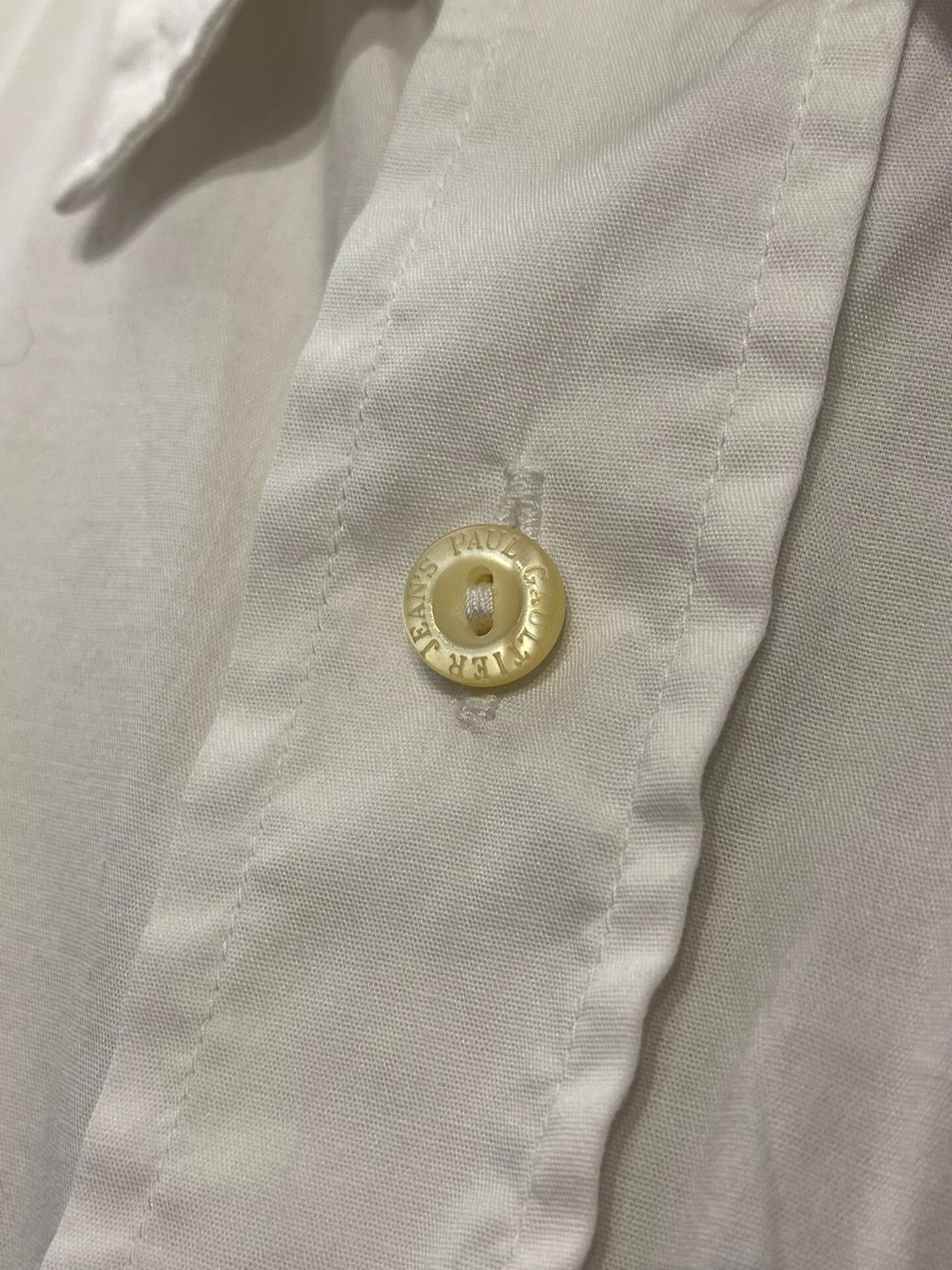 Jean Paul Gaultier Jean Paul Gaultier Military Style White Shirt Size US L / EU 52-54 / 3 - 5 Thumbnail