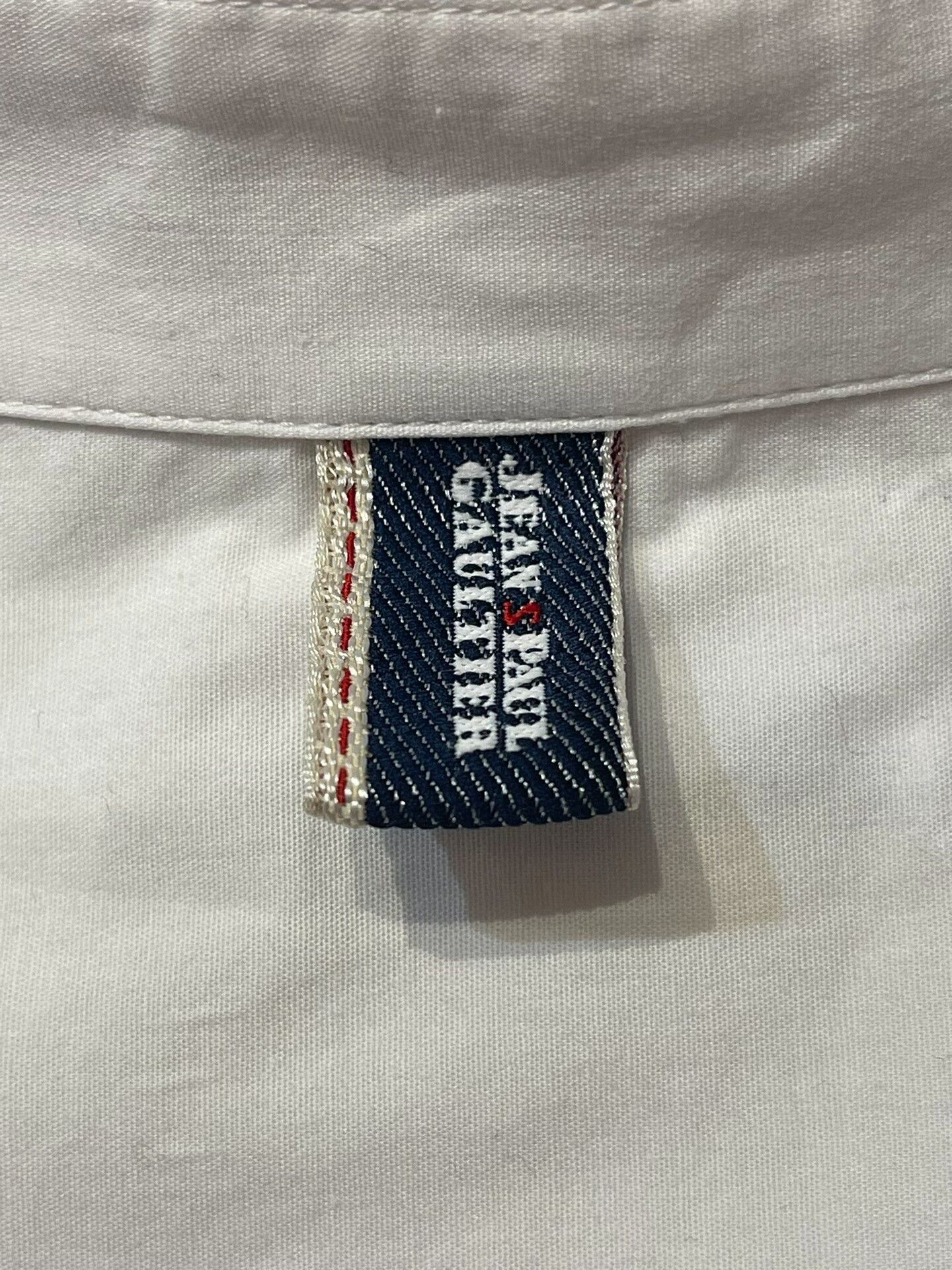 Jean Paul Gaultier Jean Paul Gaultier Military Style White Shirt Size US L / EU 52-54 / 3 - 8 Thumbnail