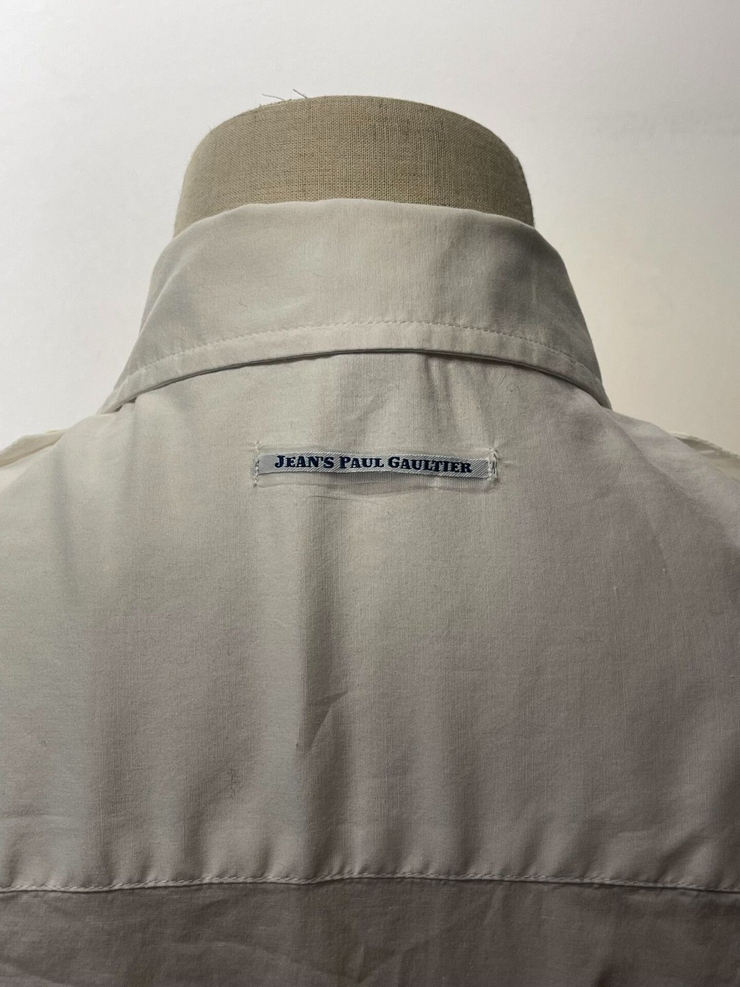 Jean Paul Gaultier Jean Paul Gaultier Military Style White Shirt Size US L / EU 52-54 / 3 - 6 Thumbnail