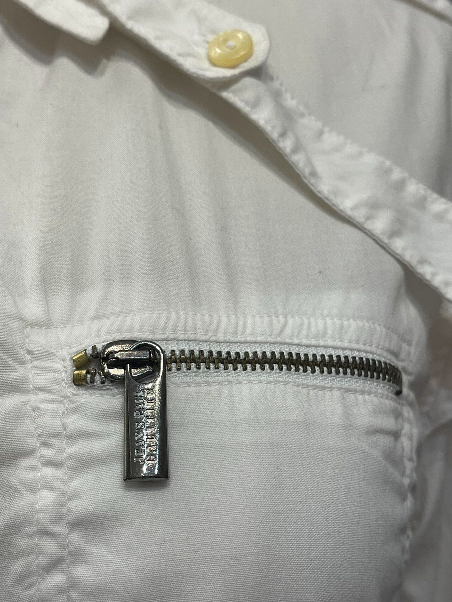Jean Paul Gaultier Jean Paul Gaultier Military Style White Shirt Size US L / EU 52-54 / 3 - 4 Thumbnail