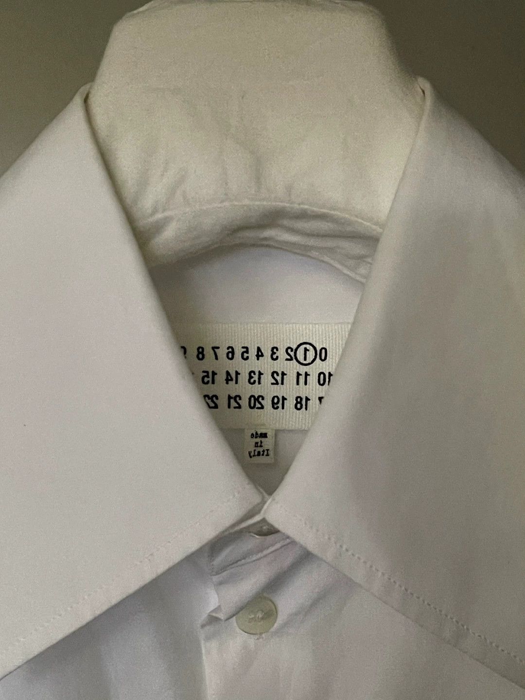 Maison Margiela long white cotton shirt dress Size L / US 10 / IT 46 - 7 Thumbnail