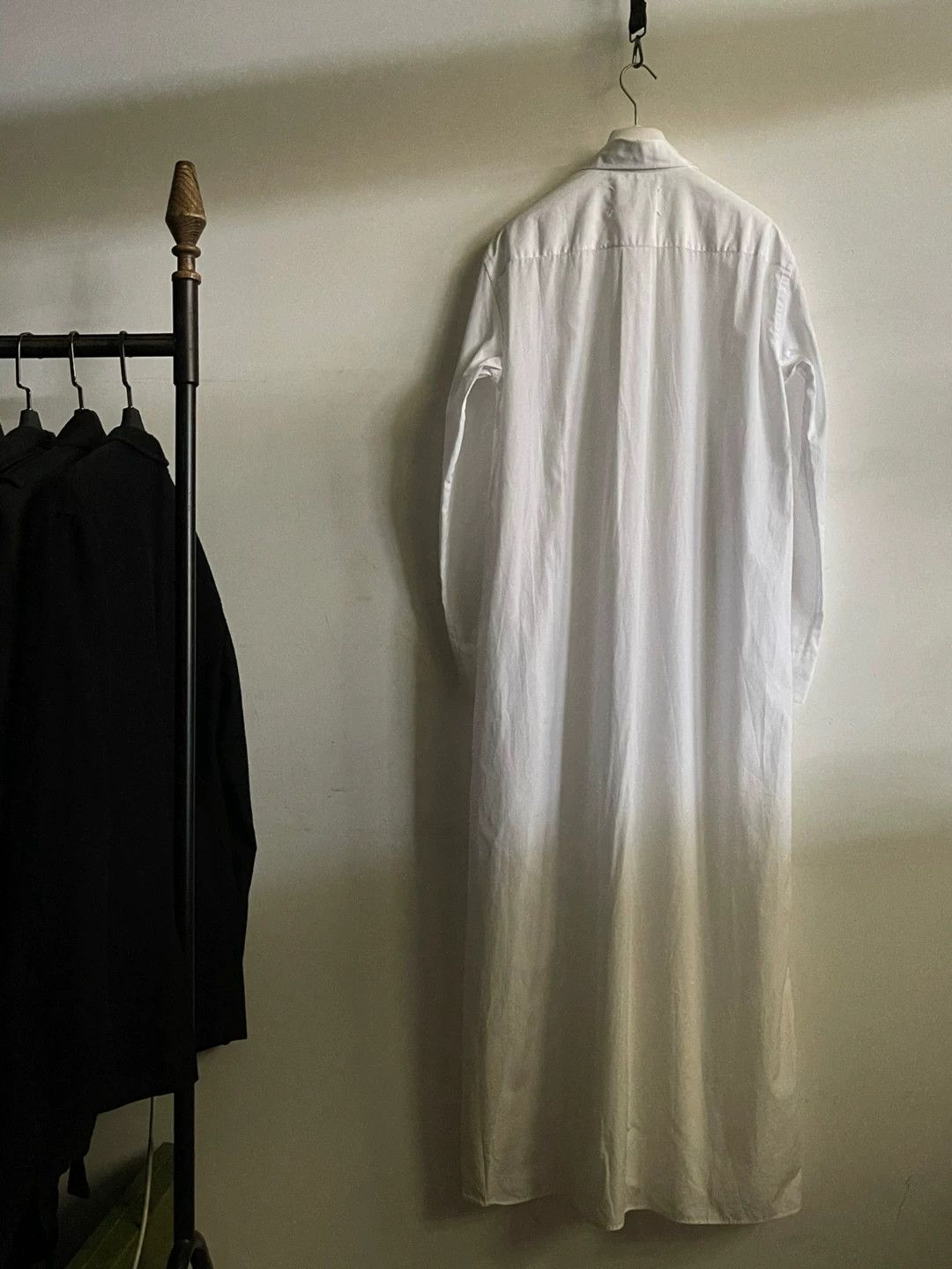Maison Margiela long white cotton shirt dress Size L / US 10 / IT 46 - 4 Thumbnail