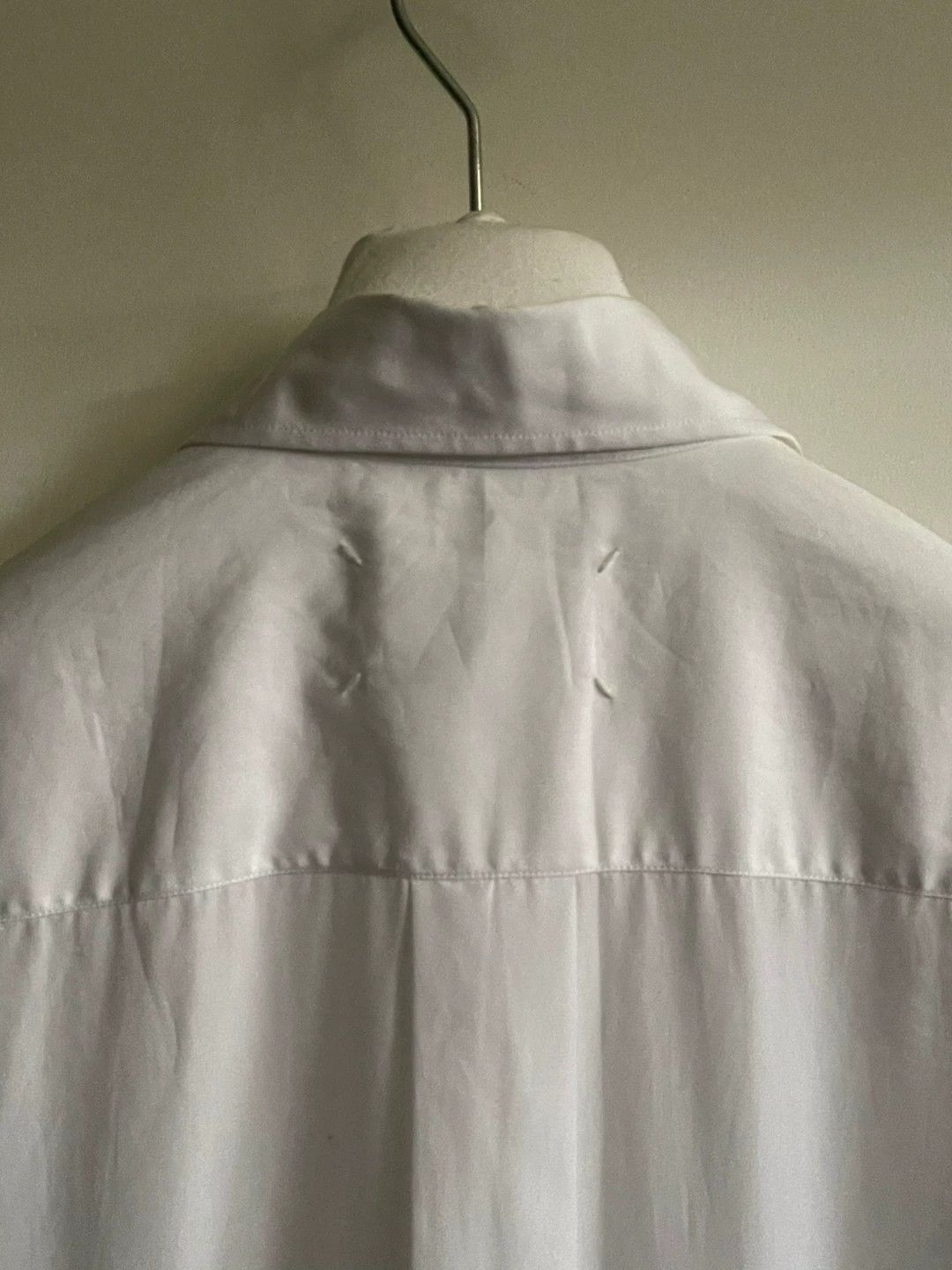 Maison Margiela long white cotton shirt dress Size L / US 10 / IT 46 - 6 Thumbnail