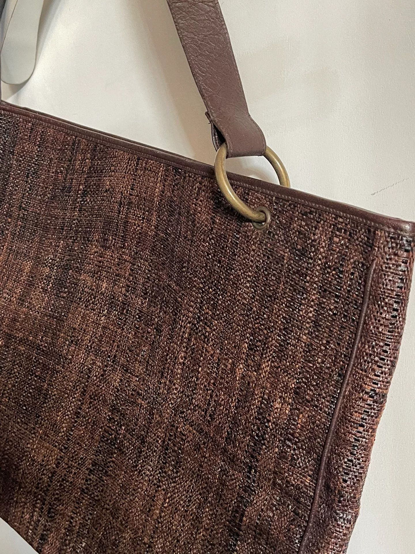 Dries Van Noten Dries Van Noten Woven Leather Asymmetrical Bag Size ONE SIZE - 4 Thumbnail
