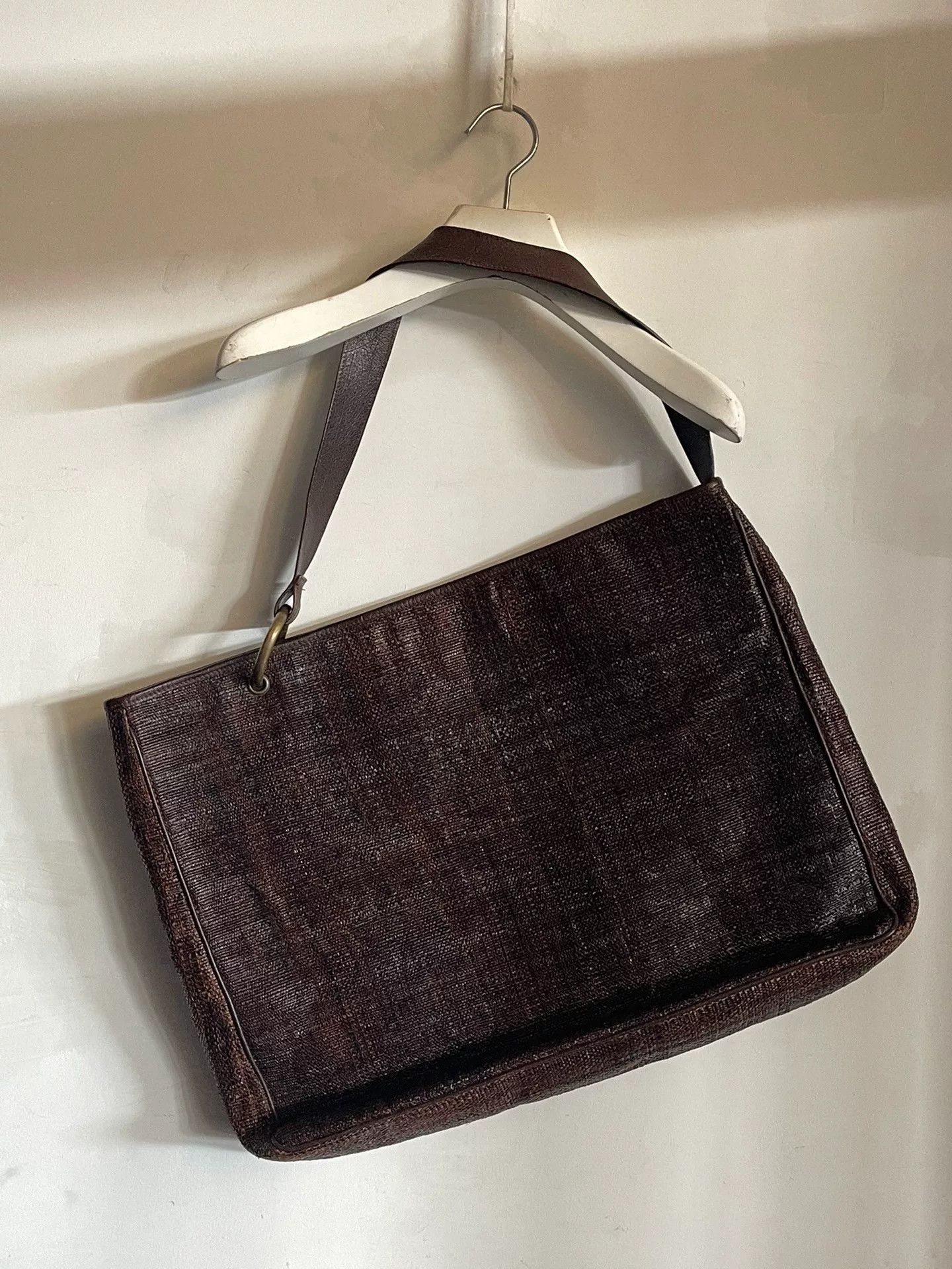 Dries Van Noten Dries Van Noten Woven Leather Asymmetrical Bag Size ONE SIZE - 2 Thumbnail