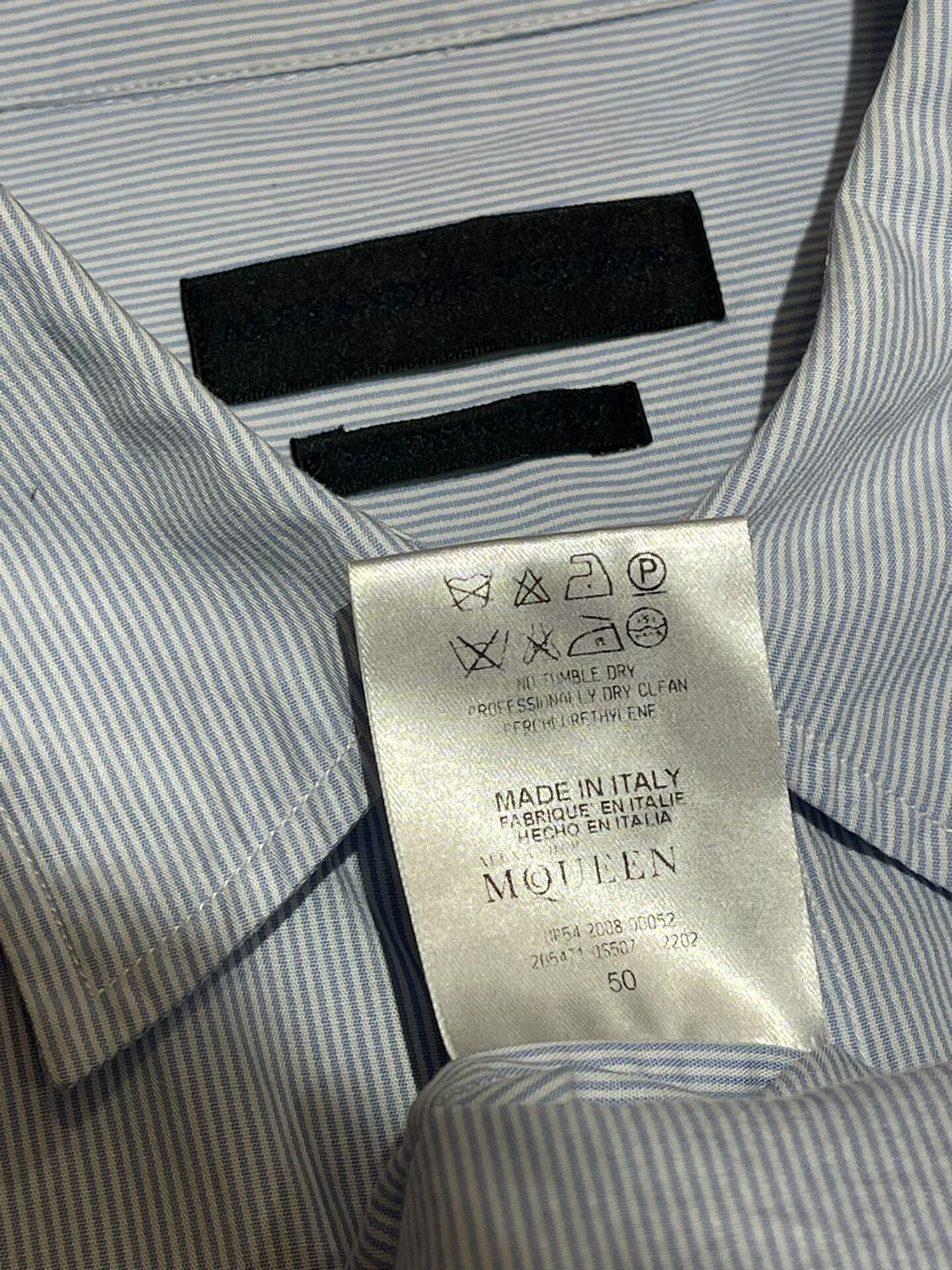 Alexander McQueen alexander mcqueen striped embroidered shirt Size US L / EU 52-54 / 3 - 9 Thumbnail