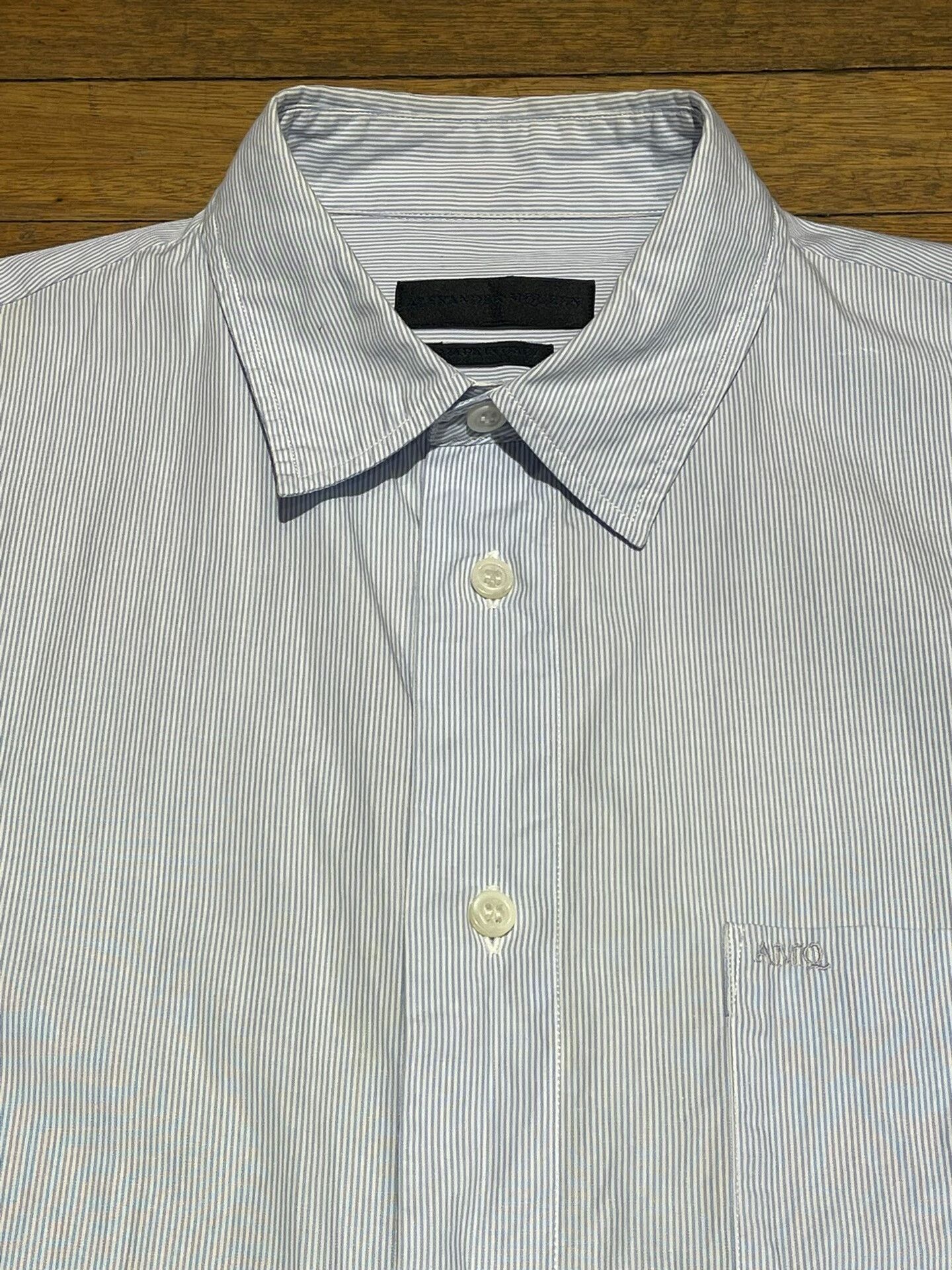 Alexander McQueen alexander mcqueen striped embroidered shirt Size US L / EU 52-54 / 3 - 8 Thumbnail