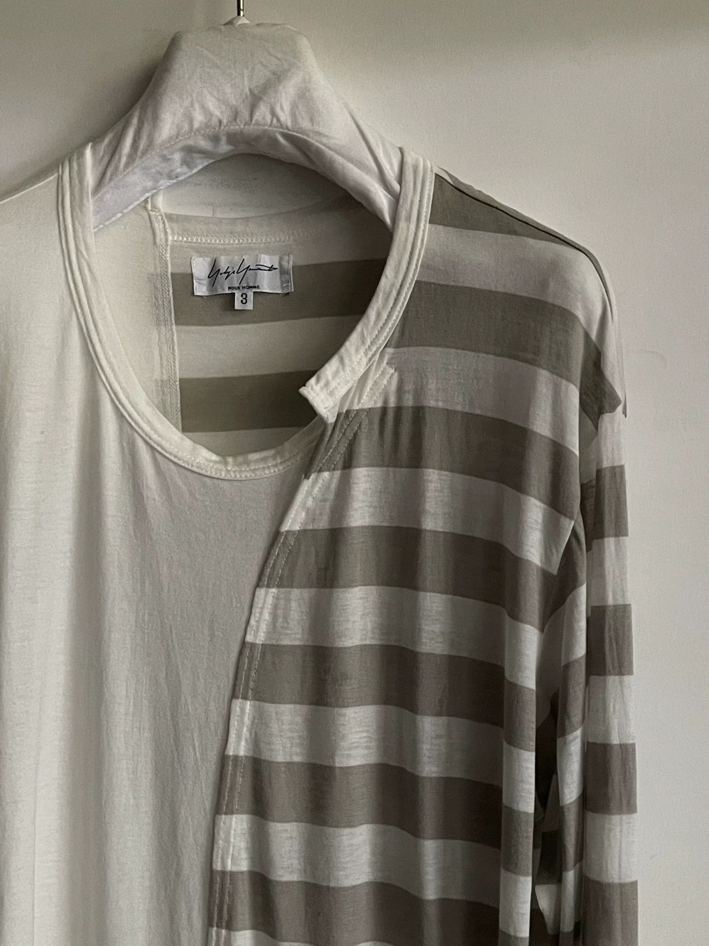 Yohji Yamamoto striped long sleeve base shirt Size US M / EU 48-50 / 2 - 3 Thumbnail