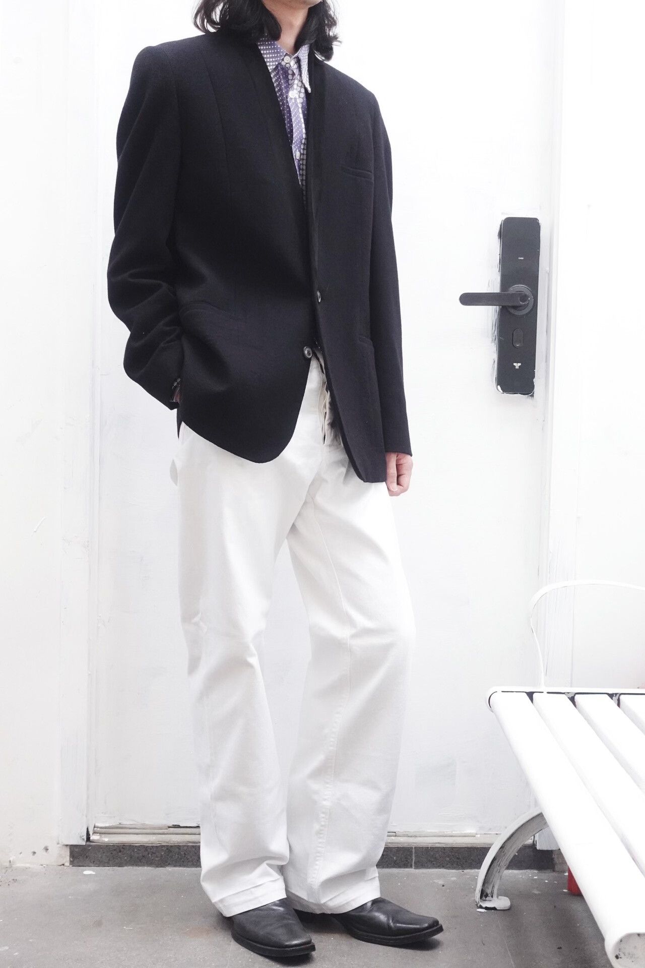 Maison Margiela Maison Martin Margiela Collarless Suit Jacket Size US L / EU 52-54 / 3 - 2 Thumbnail