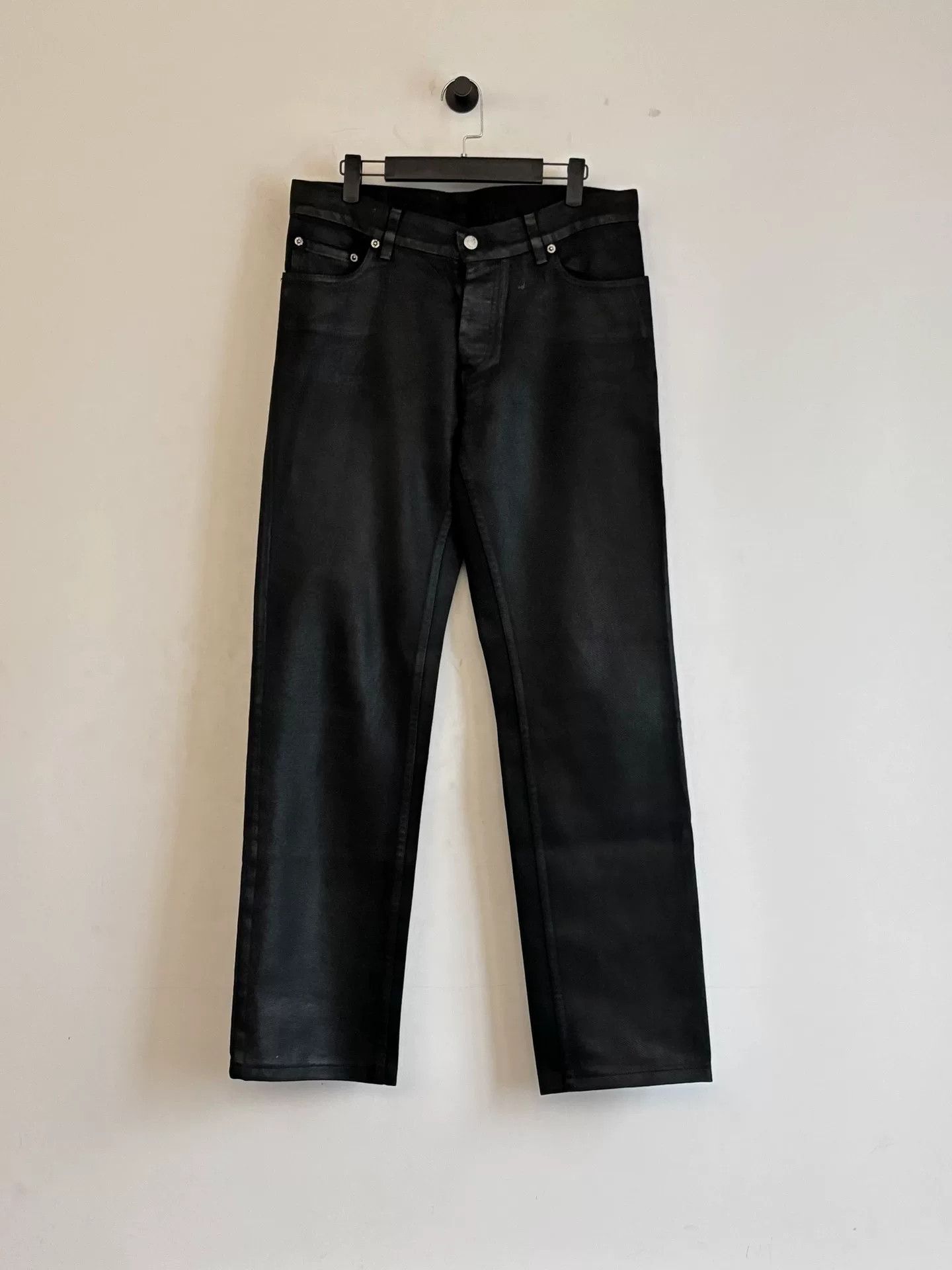 Helmut Lang helmut lang aw1998 waxed denim pants Size US 31 - 4 Thumbnail