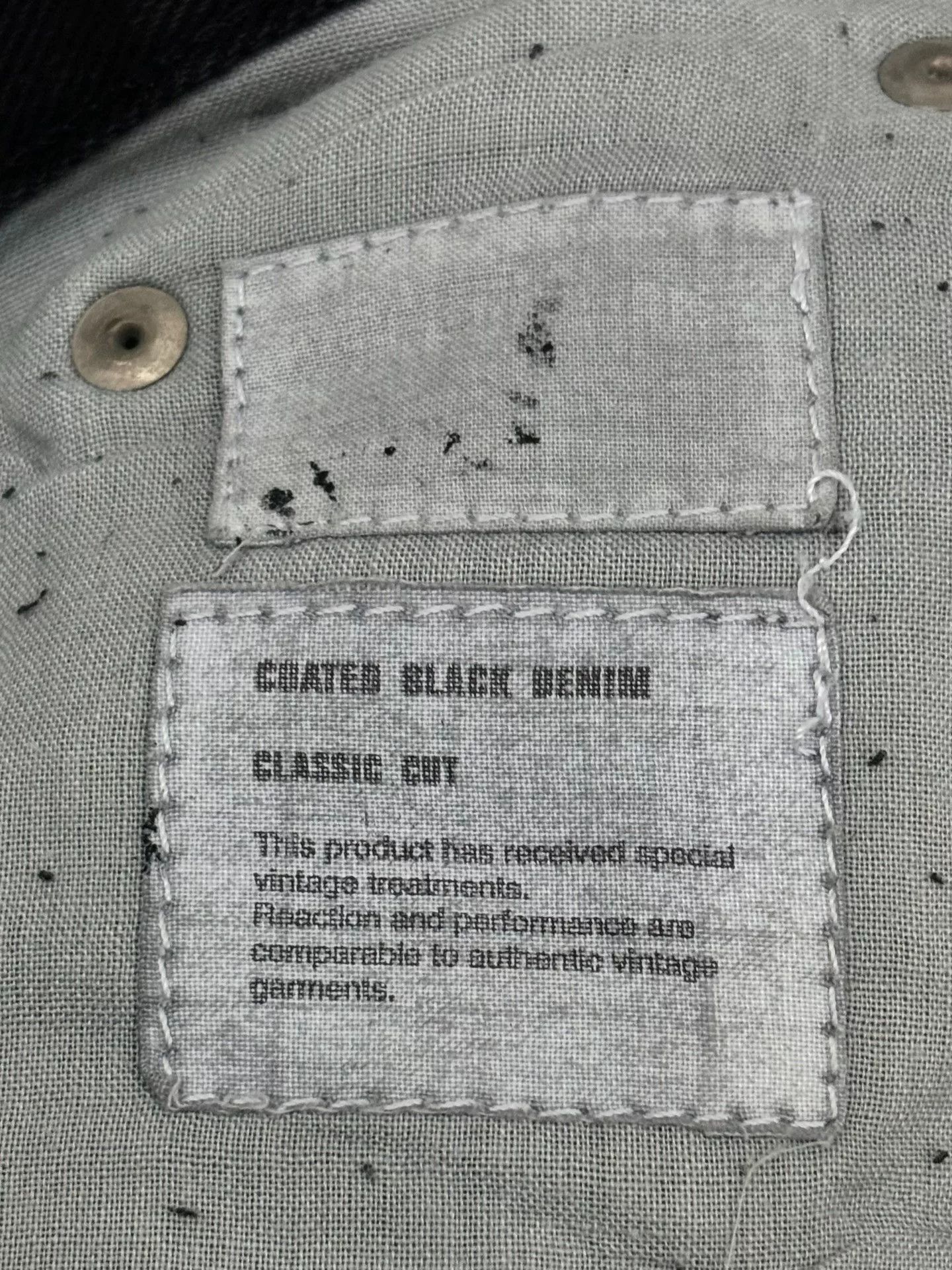 Helmut Lang helmut lang aw1998 waxed denim pants Size US 31 - 7 Thumbnail