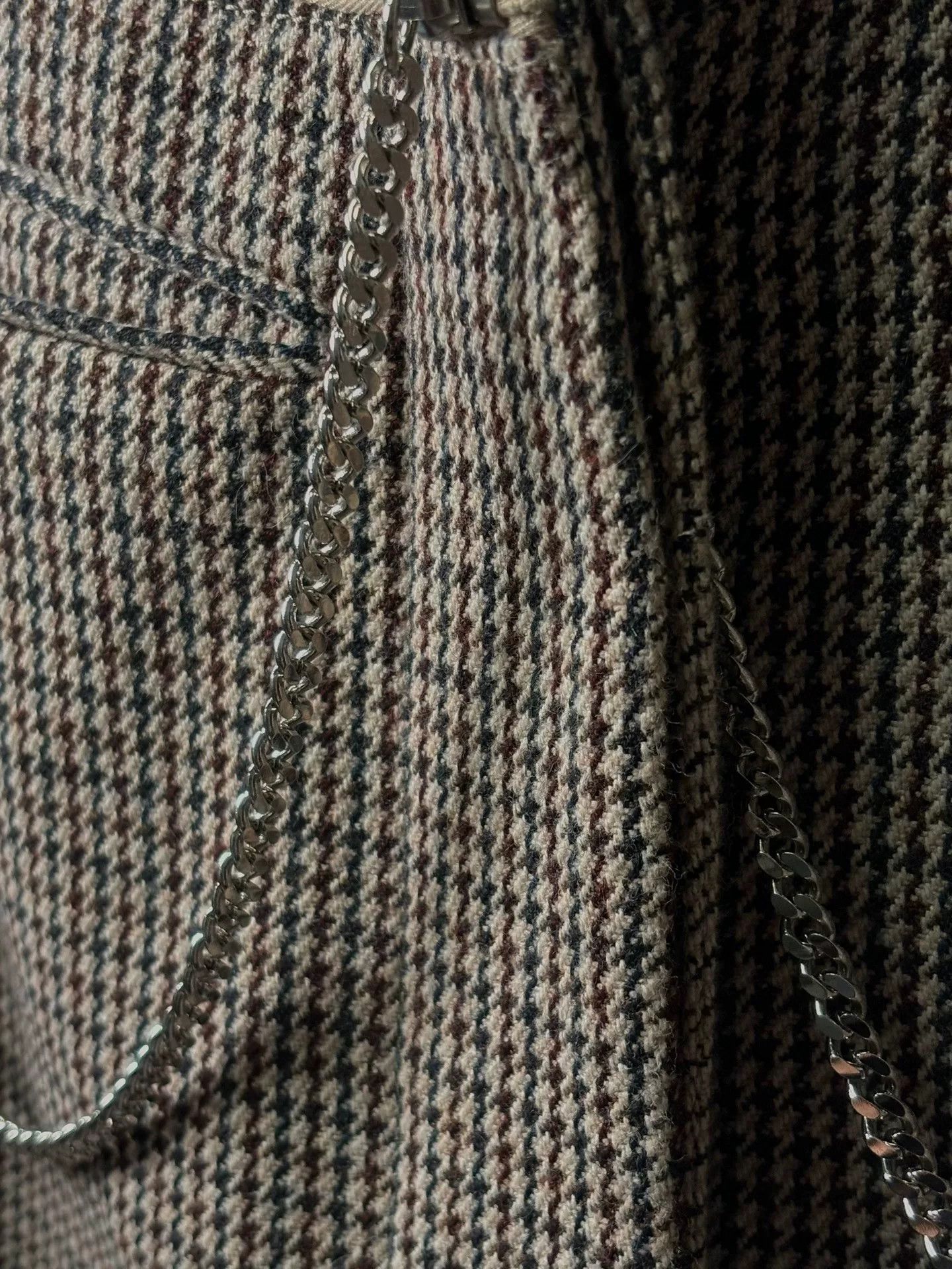 McQ Alexander McQueen Alexander McQueen Houndstooth Wool Blend Coat Size M / US 6-8 / IT 42-44 - 4 Thumbnail