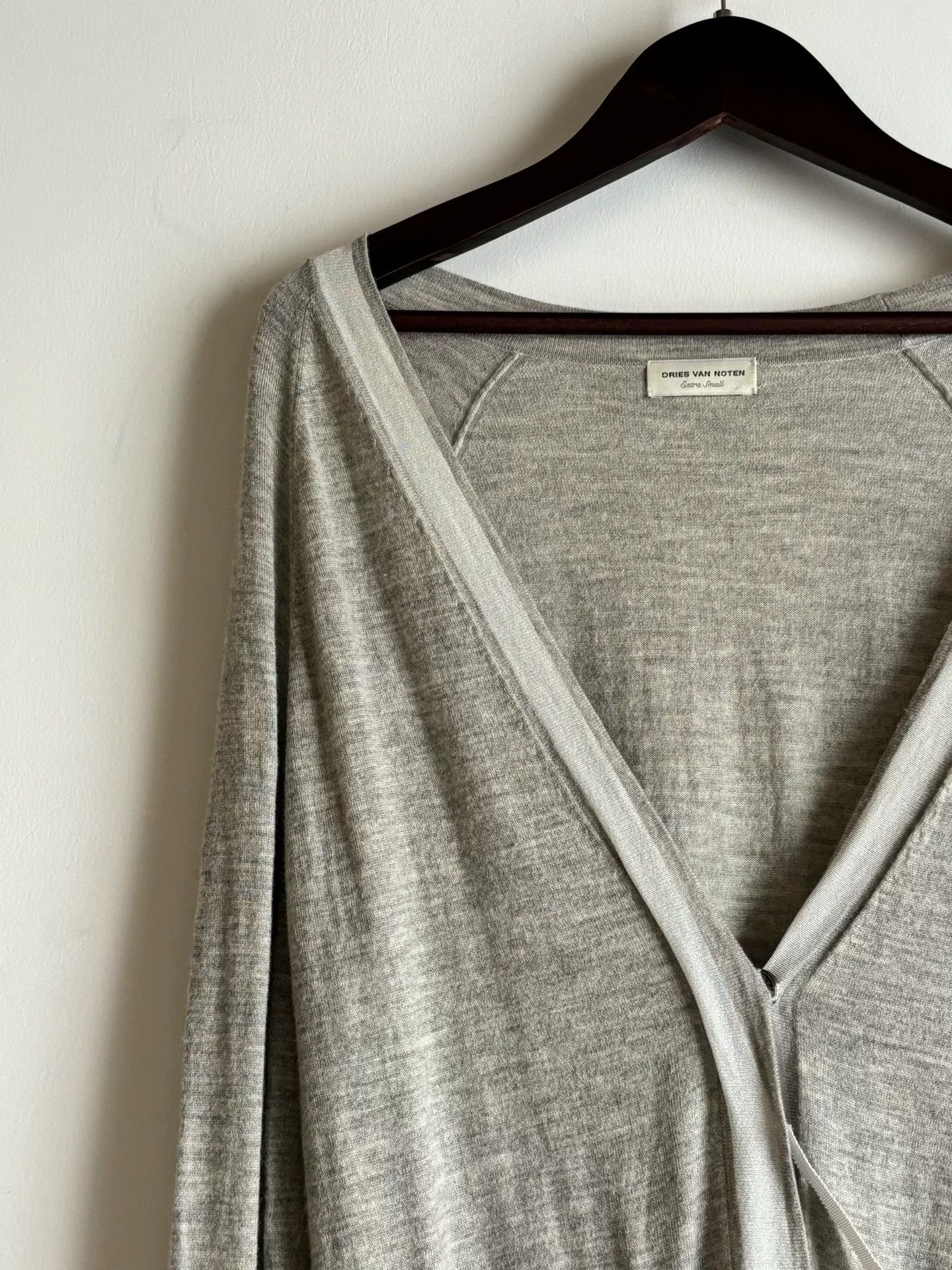 Dries Van Noten Dries Van Noten Tie-Front Cardigan XS Size XS / US 0-2 / IT 36-38 - 3 Thumbnail