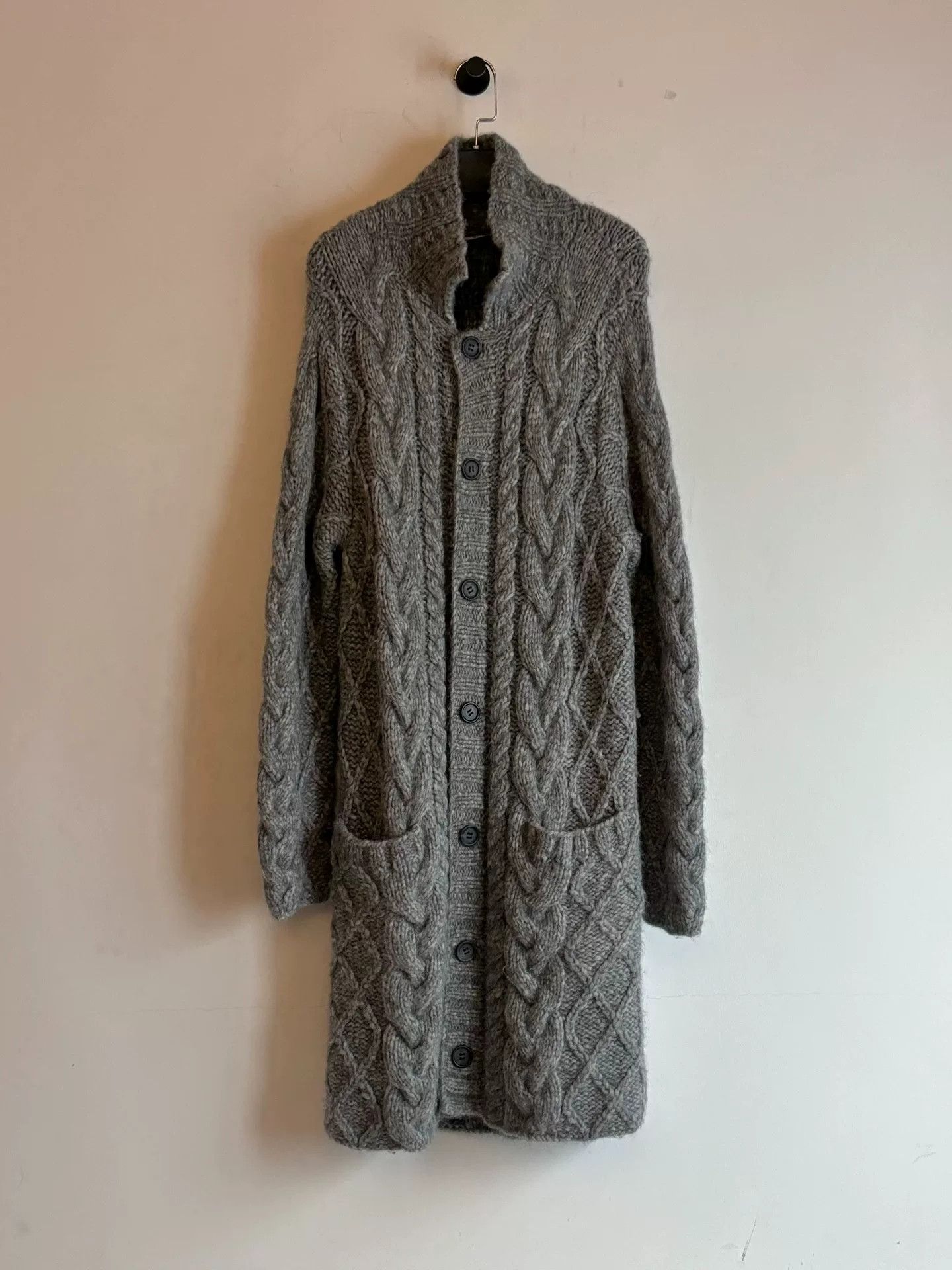 Helmut Lang Helmut Lang Merino Wool Knit Coat Size M / US 6-8 / IT 42-44 - 2 Thumbnail
