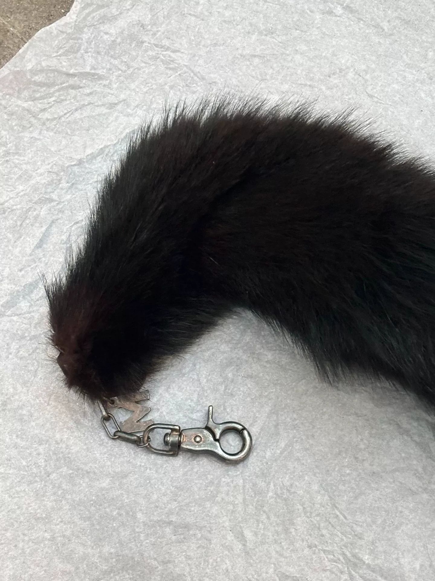 McQ Alexander McQueen black faux fur keychain accessory Size ONE SIZE - 4 Thumbnail