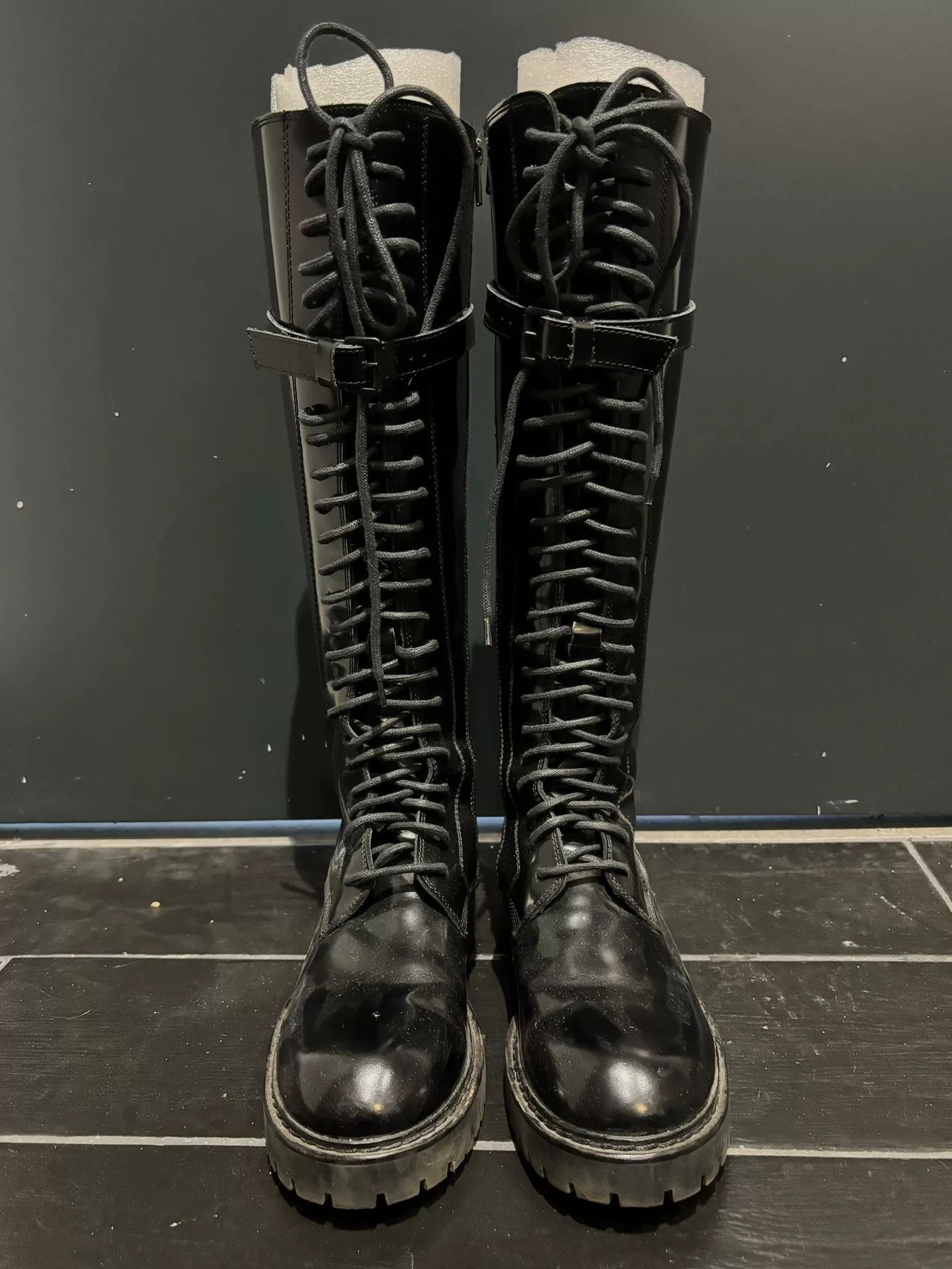 Ann Demeulemeester Ann Demeulemeester Long Black Boots Size US 6 / IT 36 - 2 Thumbnail