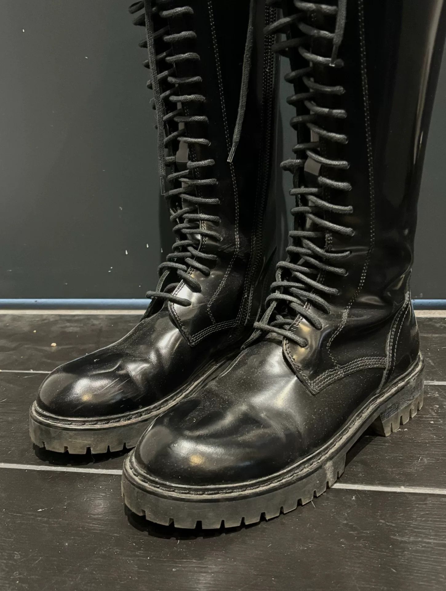 Ann Demeulemeester Ann Demeulemeester Long Black Boots Size US 6 / IT 36 - 3 Thumbnail