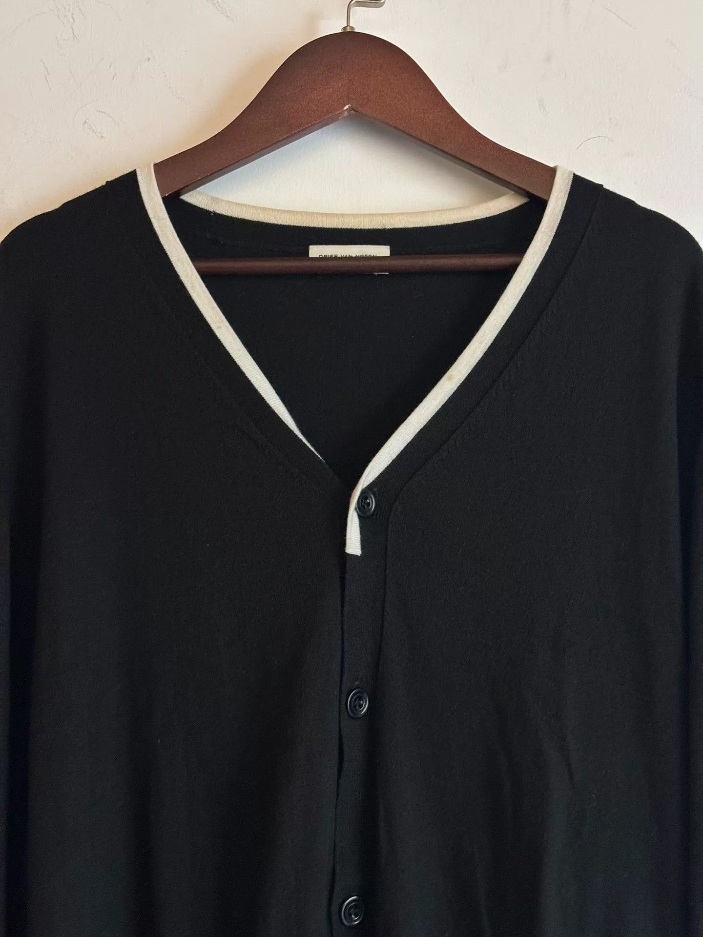 Dries Van Noten drapes van noten wool cardigan in classic style Size US L / EU 52-54 / 3 - 2 Thumbnail