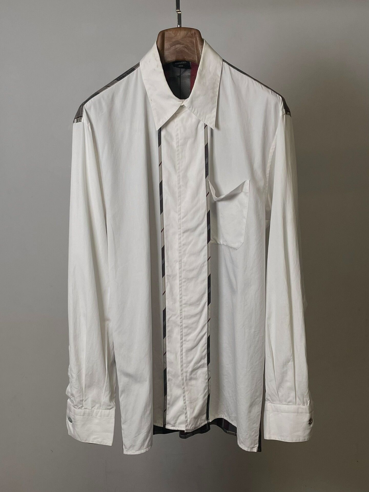 Jean Paul Gaultier Jean Paul Gaultier Color Blocked Shirt Size US L / EU 52-54 / 3 - 2 Thumbnail
